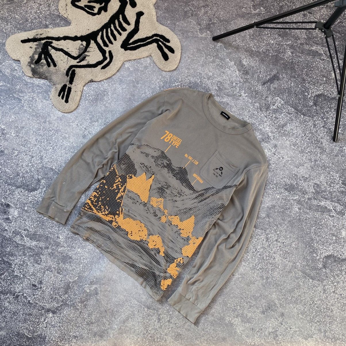 Diesel Vintage Diesel Big Graphic Logo Y2K opium longsleeve Size US M / EU 48-50 / 2 - 1 Thumbnail