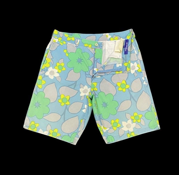 Comme des Garcons × Junya Watanabe Junya Watanabe X Comme Des Garçons Floral Print Short Pants Size US 31 - 1 Thumbnail
