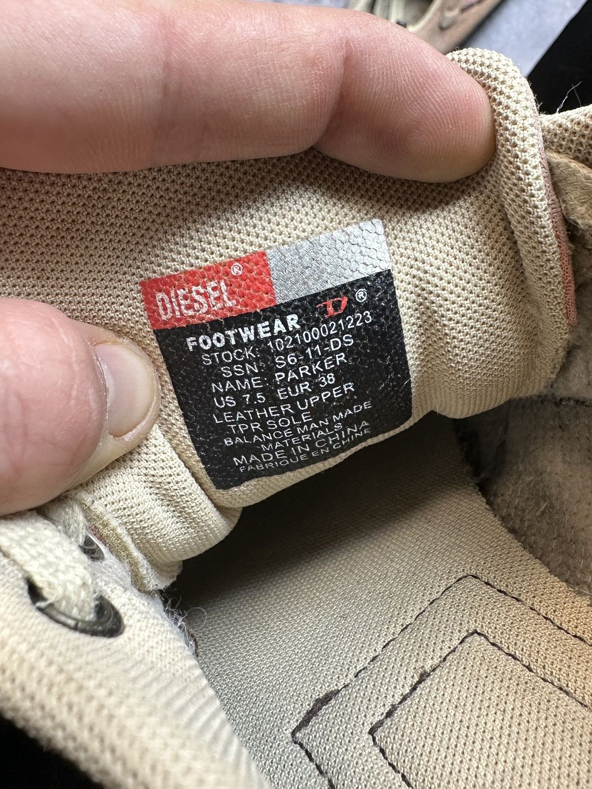Diesel Y2K Vintage Diesel Leather Sneakers Avant Garde Style USA Size US 7.5 / IT 37.5 - 8 Thumbnail