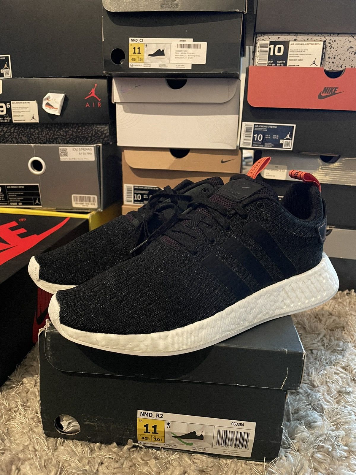 Adidas Adidas_R2 Black Size US 11 / EU 44 - 1 Thumbnail