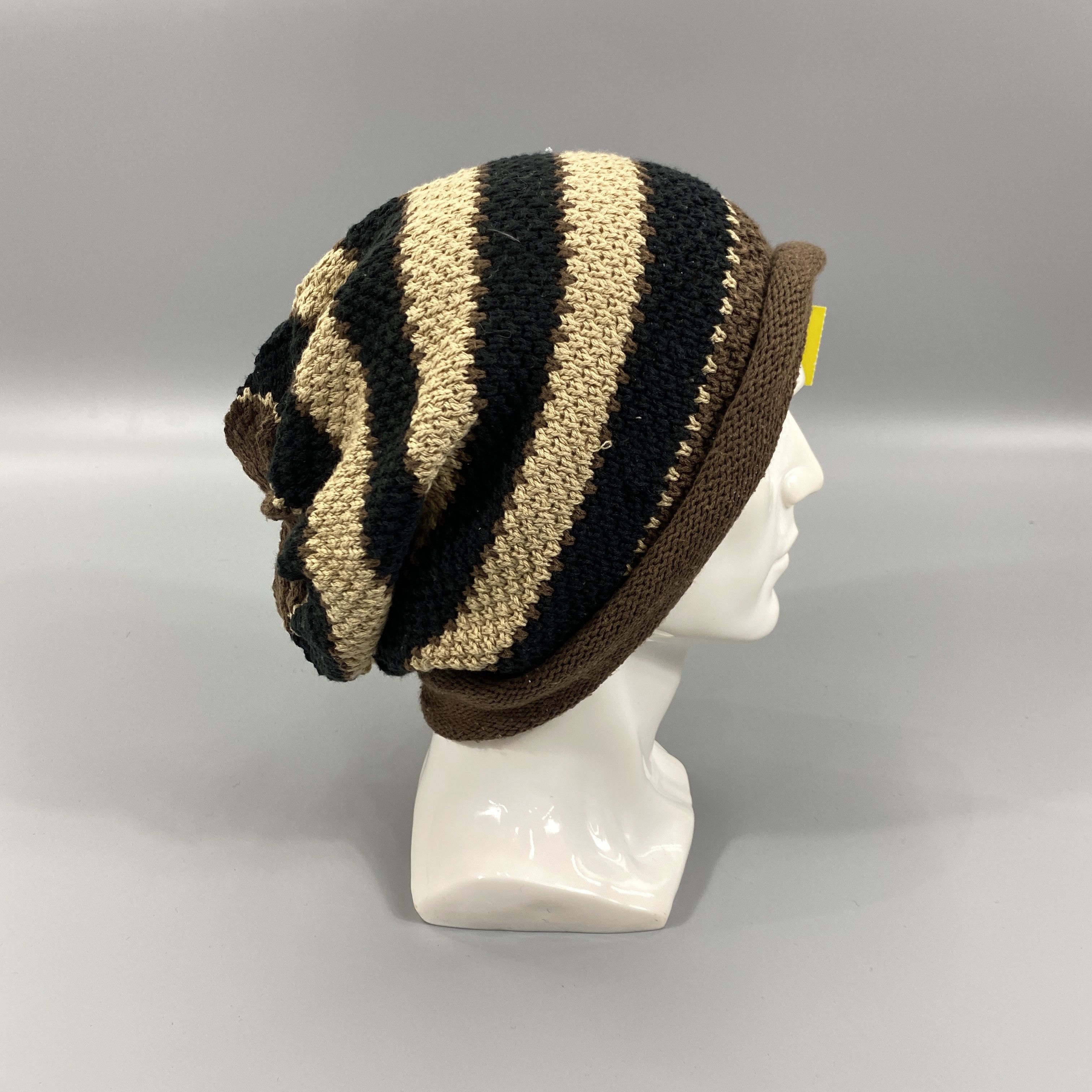 Japanese Brand Stripe Snow Cap Beanie Hat -BN995 Size ONE SIZE - 4 Thumbnail