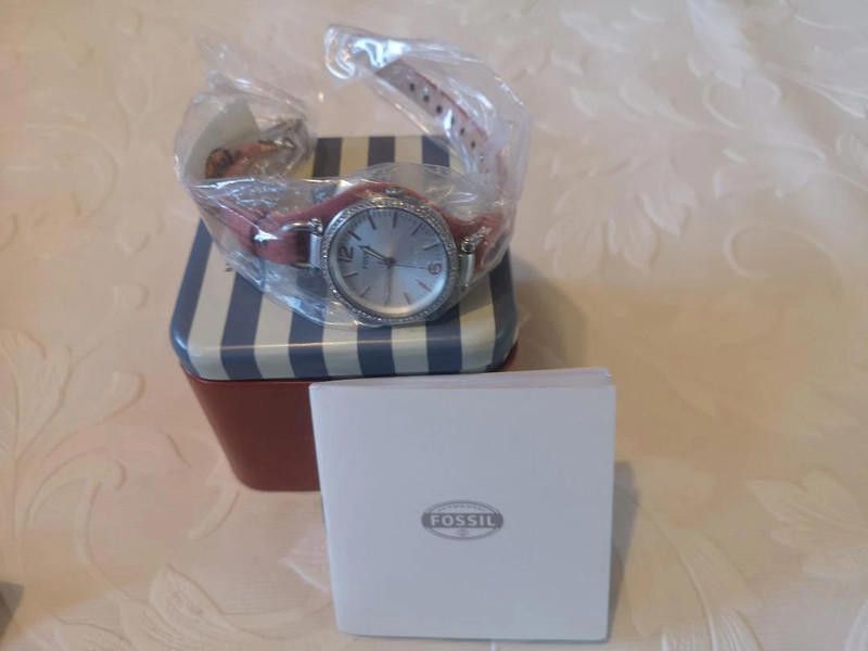 Fossil fossil red leather strap watch Size ONE SIZE - 3 Thumbnail