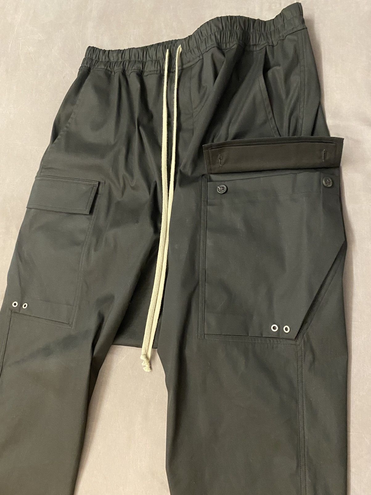Rick Owens Mainline Cropped Cargo Pants Size US 33 - 5 Thumbnail