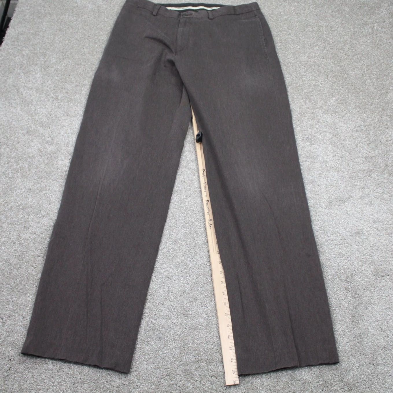 Eddie Bauer Eddie Bauer Pants Mens 35 Brown Wrinkle Resistant Relaxed Fit 36" Inseam Chino Style Slim Style? Size US 35 - 3 Thumbnail