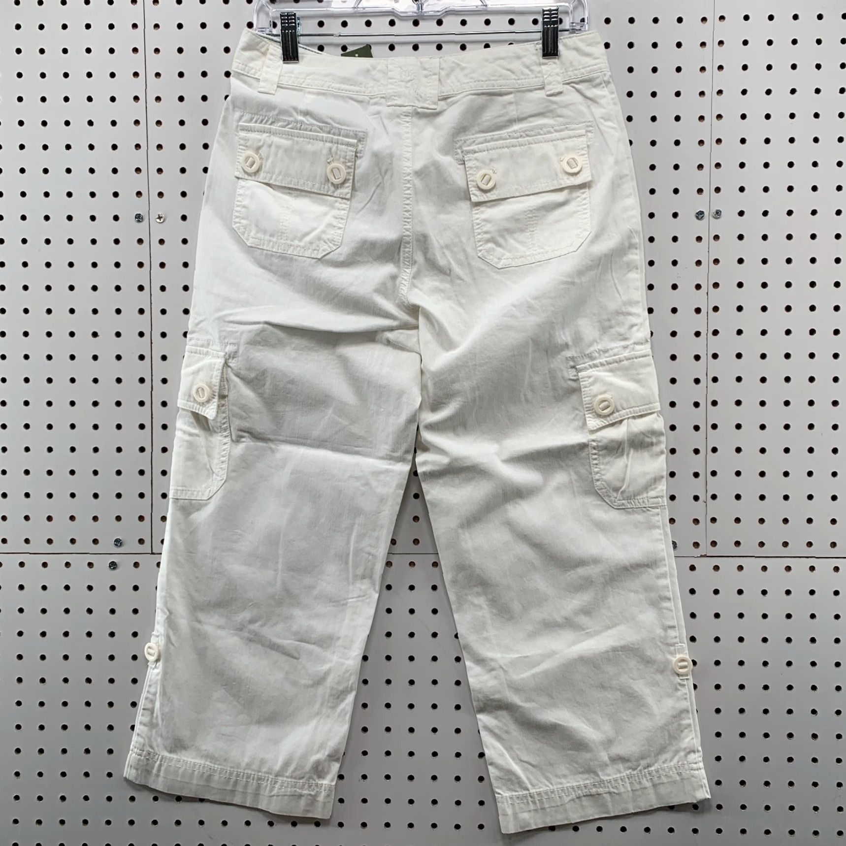 Eddie Bauer VINTAGE Eddie Bauer Cargo Pants Womens Size 4 30x23 White Outdoor Hiking Casual Fit Regular Inseam 23 Women's Pants Size 27" / US 4 / IT 40 - 7 Thumbnail