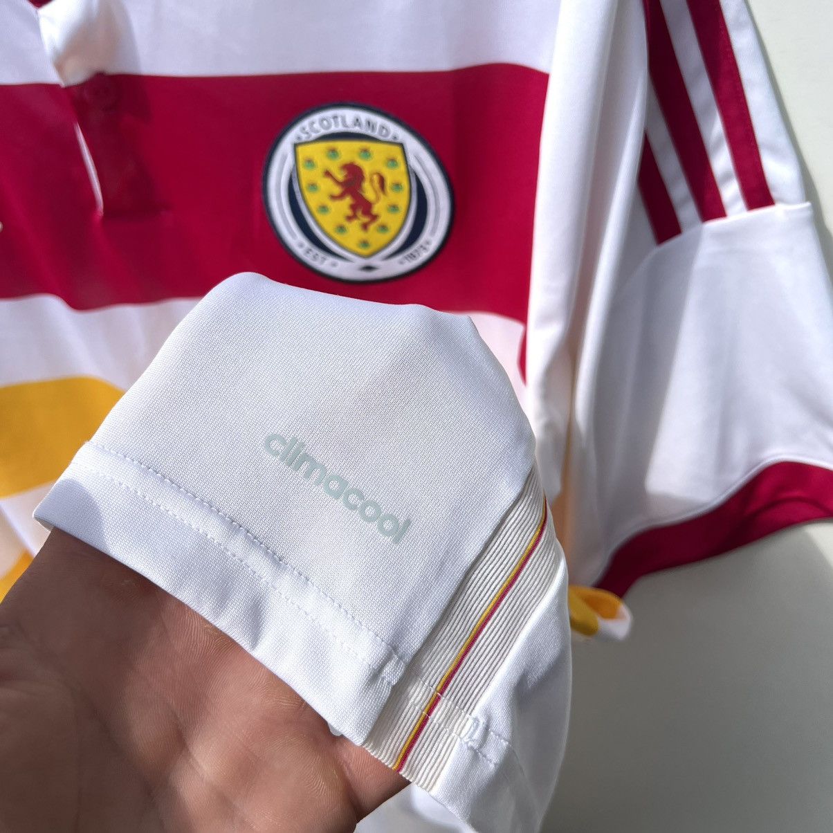 Adidas Adidas Scotland 2014 2015 soccer jersey football t shirt Size US L / EU 52-54 / 3 - 5 Thumbnail