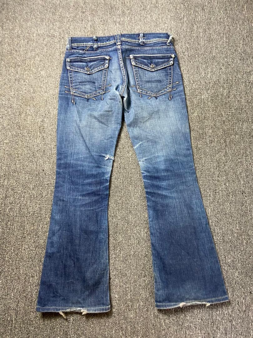 Japanese Brand YYY Yanuk Brand Distressed Flared Jeans (197) Size 30" / US 8 / IT 44 - 5 Thumbnail