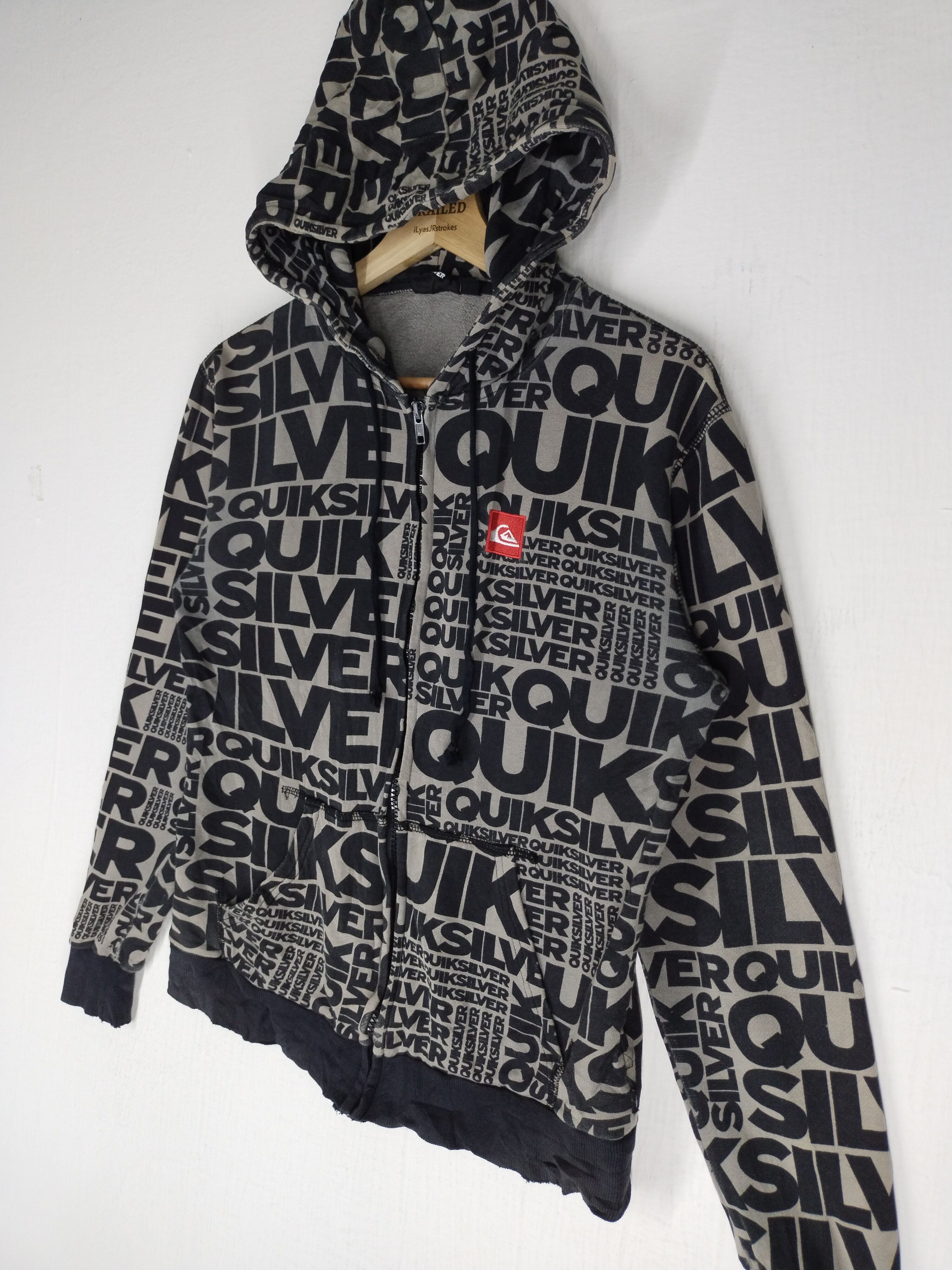 Quiksilver × Vintage Quiksilver All Over Print Hoodie Sweatshirt Size S Size US S / EU 44-46 / 1 - 5 Thumbnail