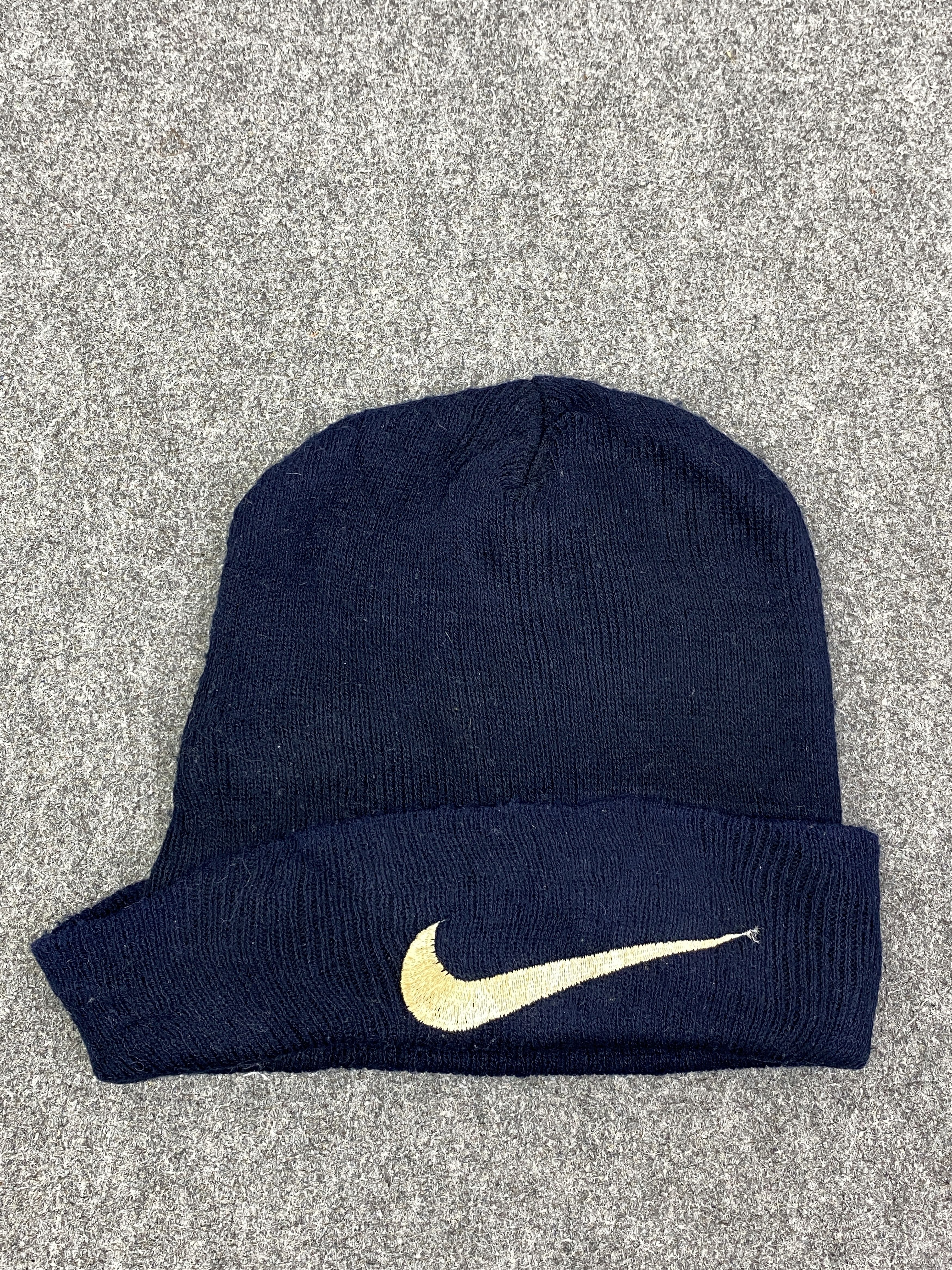 Nike Vintage 90s Nike Swoosh Beanie Winter Hat / Snow Cap BA0078 Size ONE SIZE - 3 Thumbnail