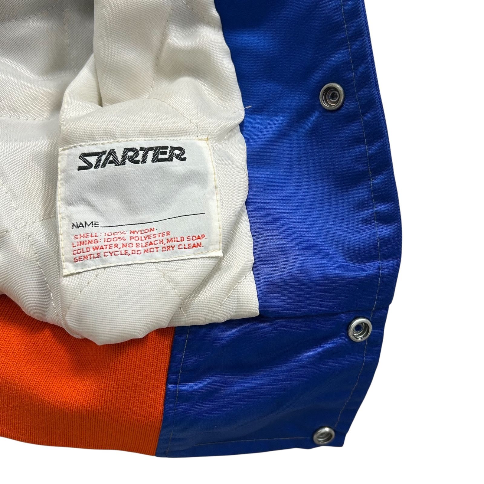 NHL VTG 90s NEW YORK ISLANDERS STARTER SATIN JACKET SPELL OUT Size US M / EU 48-50 / 2 - 7 Thumbnail