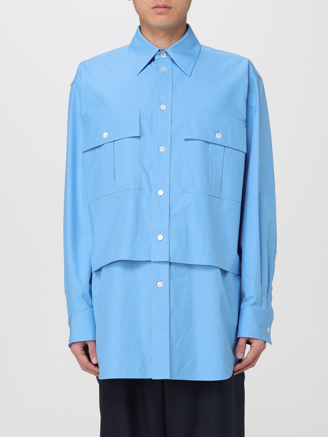 image of Bottega Veneta Sweater Men Blue (Size Medium)
