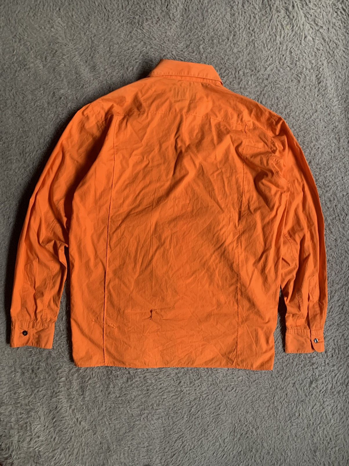Jean Paul Gaultier Vintage 90s Junior Gaultier Orange Button Shirt Size US M / EU 48-50 / 2 - 7 Thumbnail