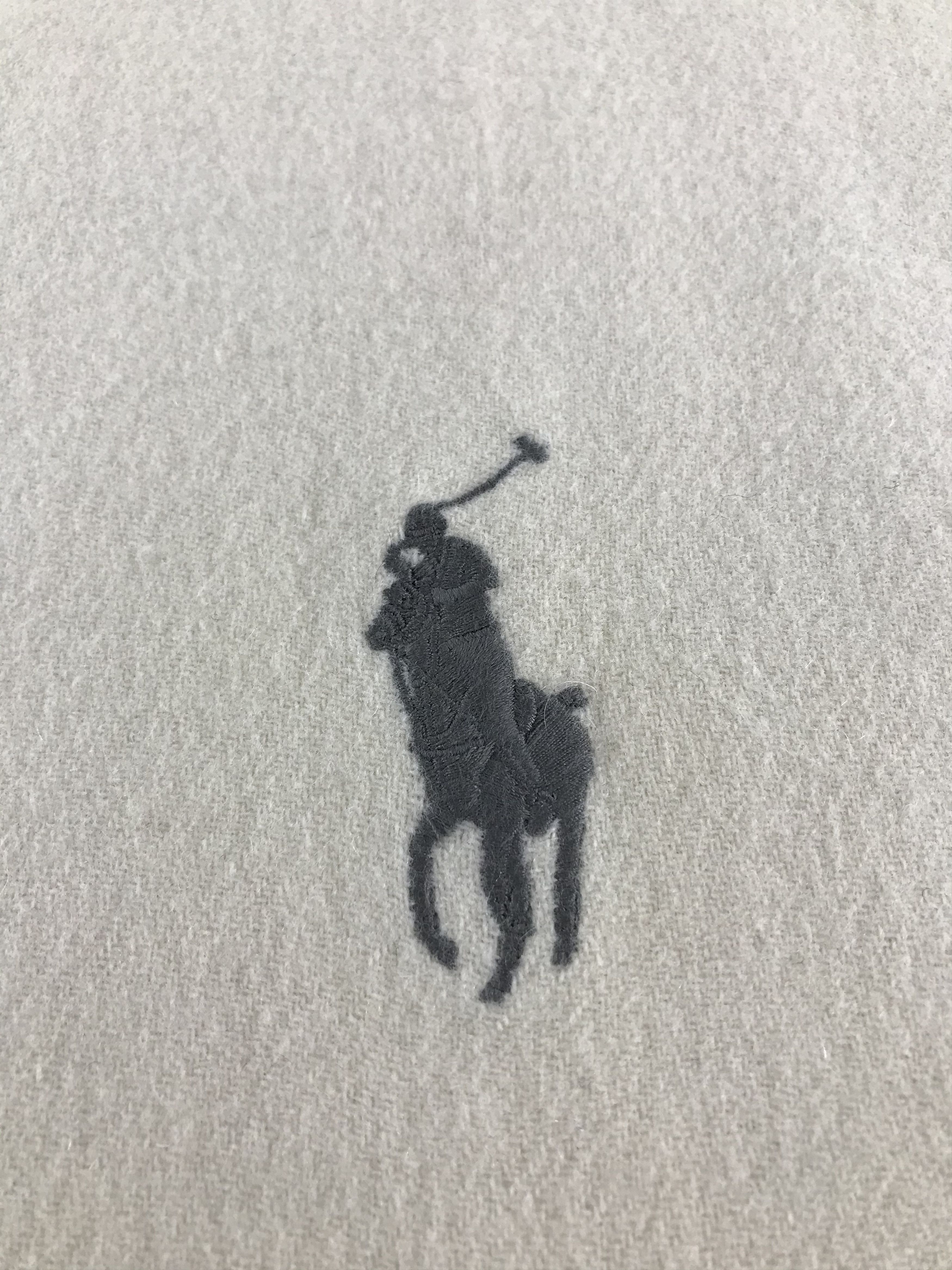 Polo Ralph Lauren Polo Ralph Lauren Big Logo Wool Scarf Muffler V549 Size ONE SIZE - 4 Thumbnail
