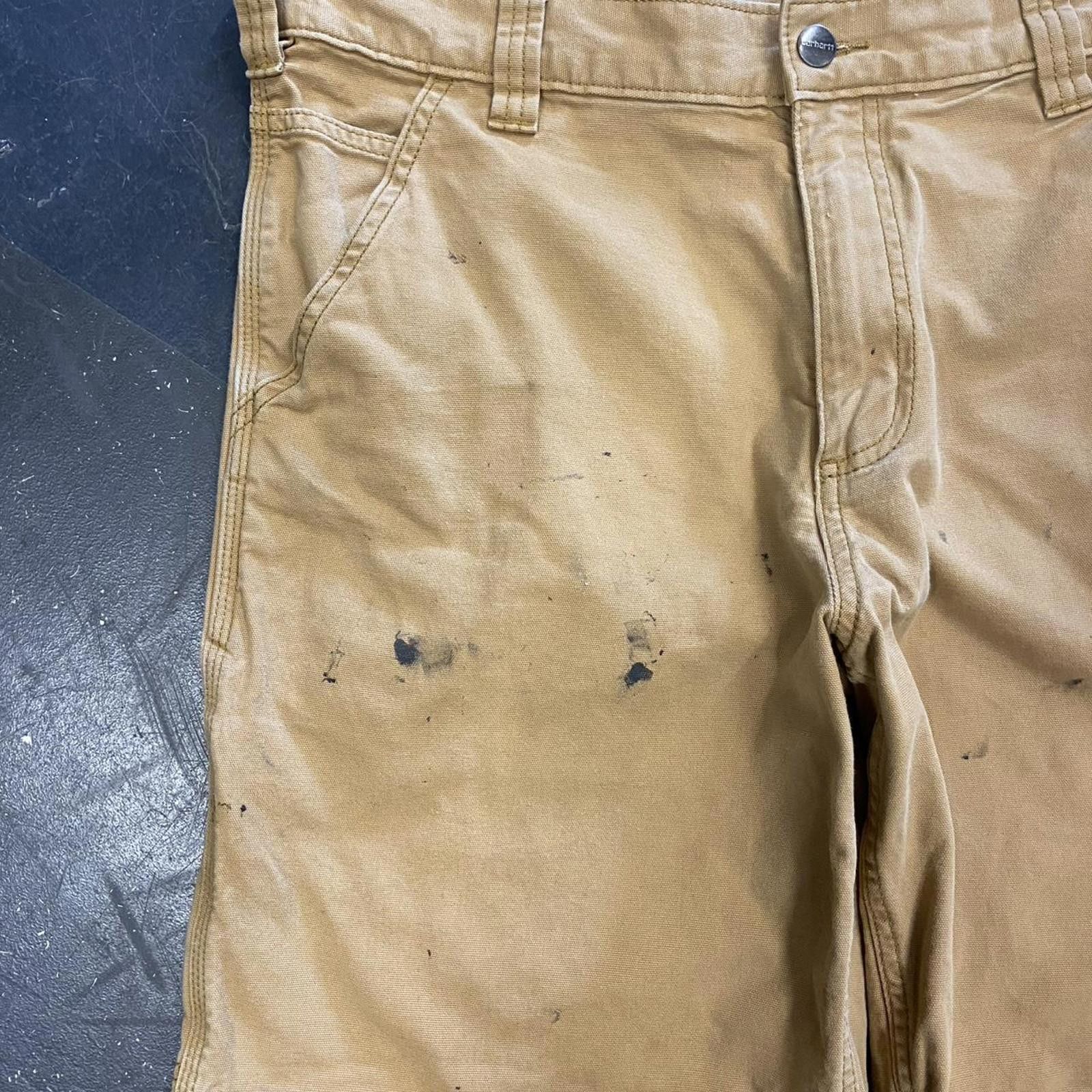 Carhartt × Vintage Paint Splatter Tan Carhartt Shorts Size US 34 / EU 50 - 6 Thumbnail
