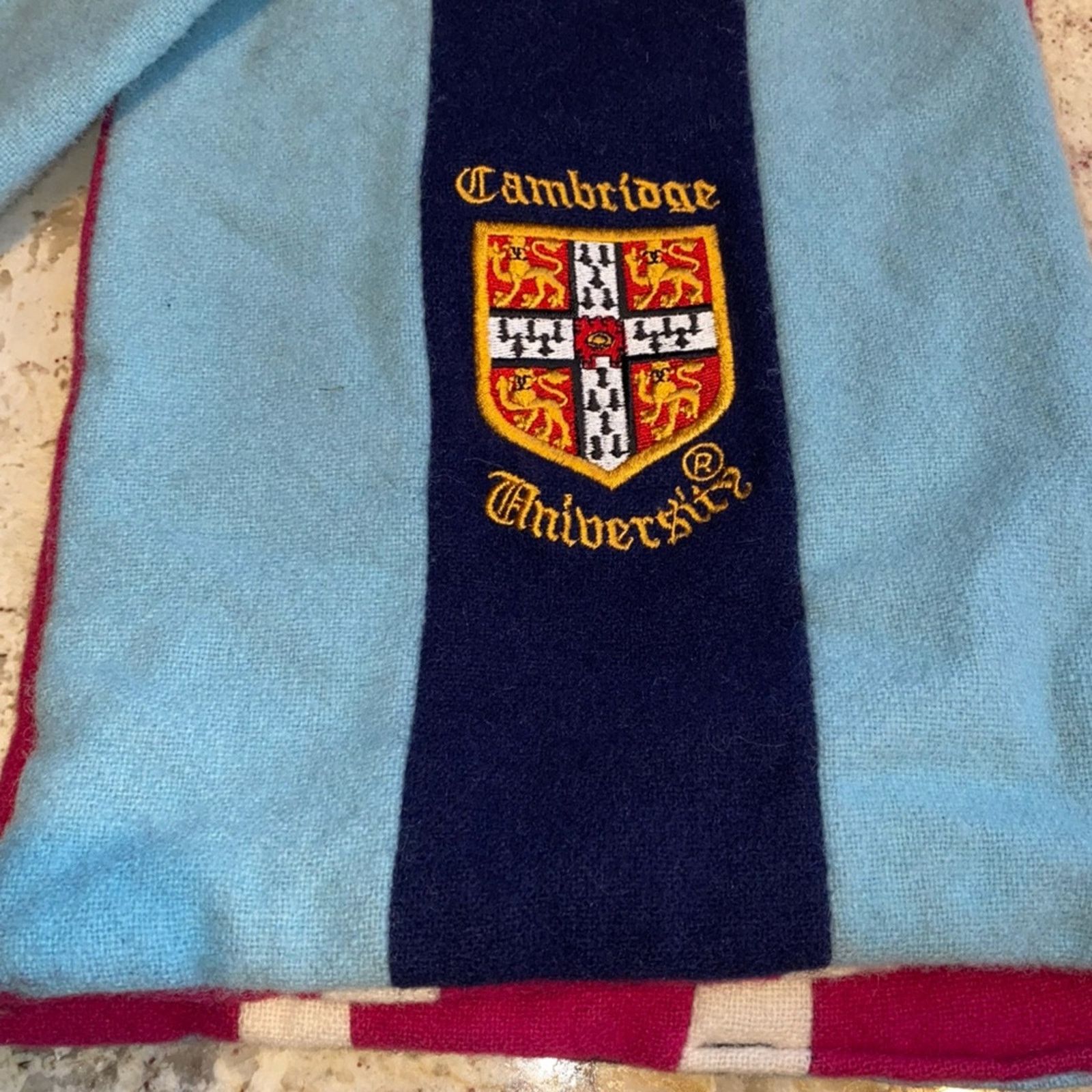 Hardy Amies Vtg Ryder & Amies Cambridge Corpus Christi Wool Scarf Size ONE SIZE - 12 Thumbnail