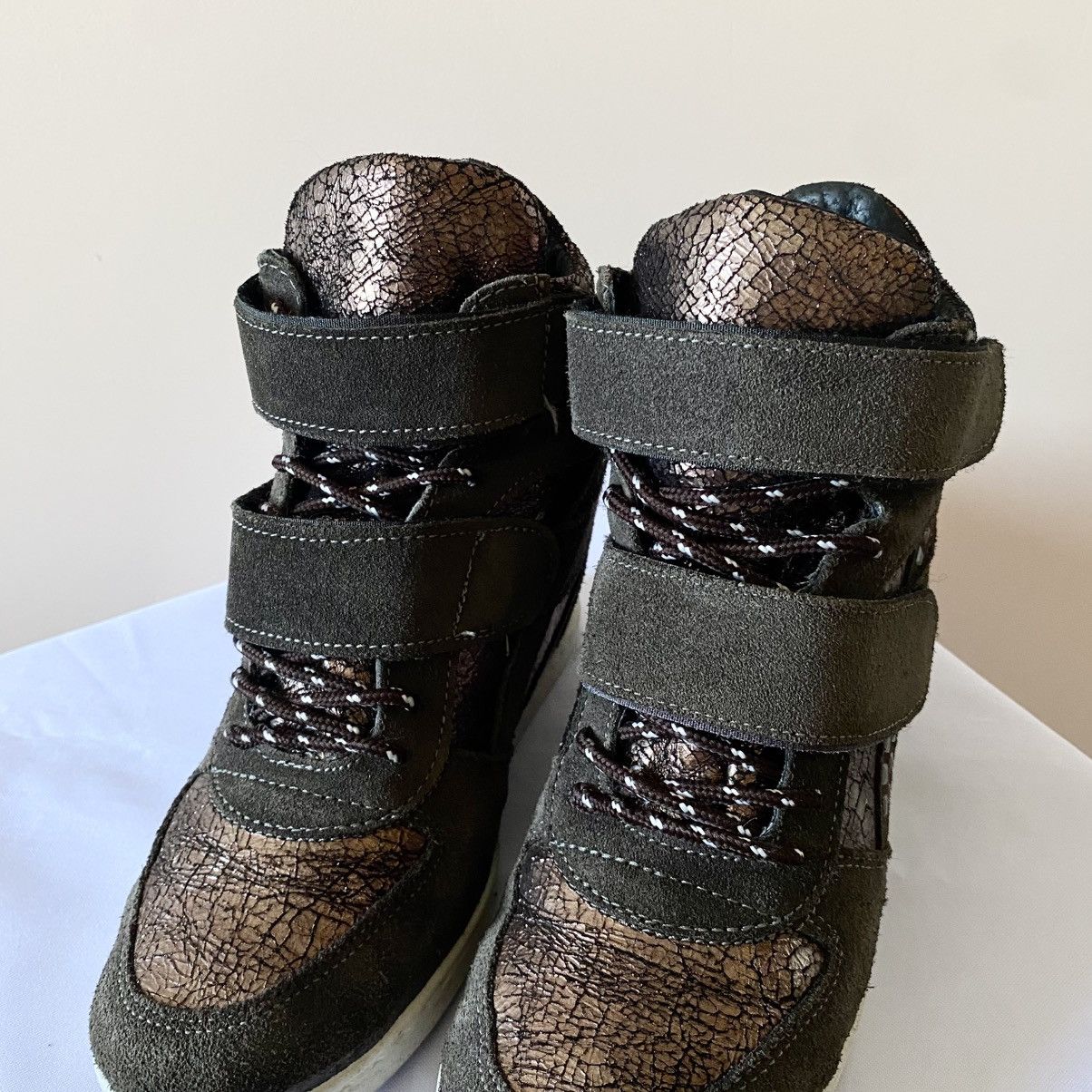 Isabel Marant Studded Vibe Isabel Marant Bekett Wedge Faded Sneakers Shoes Size US 7 / IT 37 - 3 Thumbnail