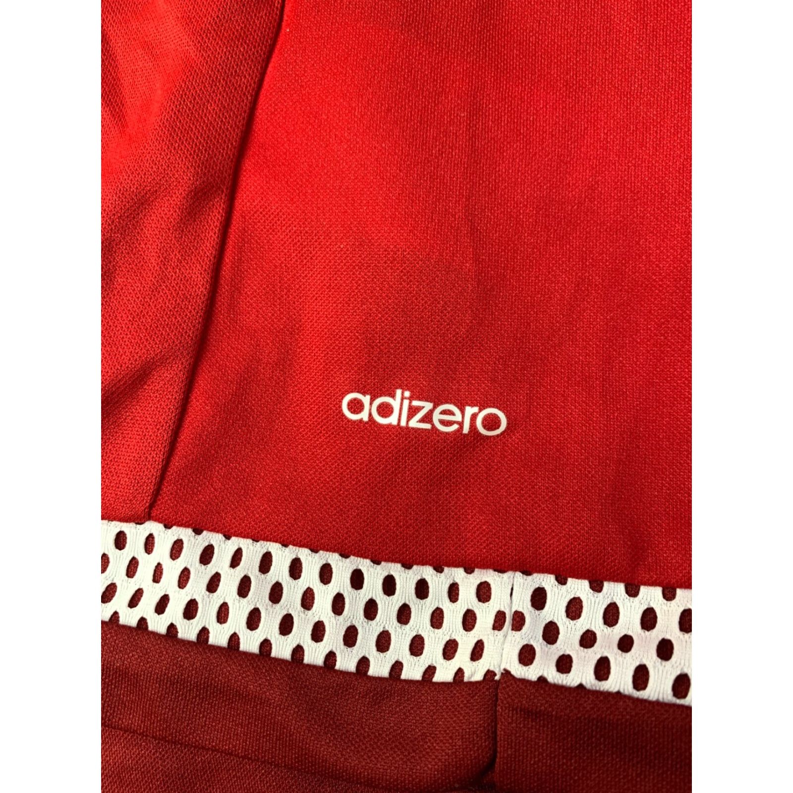 Adidas ADIDAS Campeon ADIZERO Football Shirt Mens S Red and White 2016 Adidas Performance Jersey Short Sleeve Crew Neck Sports Shirt Size US S / EU 44-46 / 1 - 4 Thumbnail