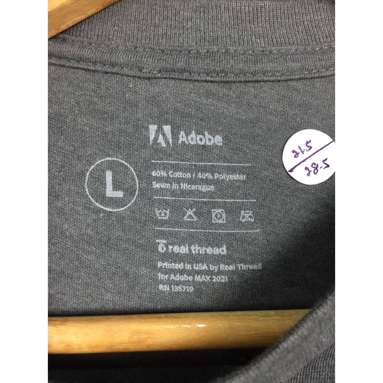 Vintage Adobe MAX 2021 Sweepstakes Graphic Design Techwear Tee Size US L / EU 52-54 / 3 - 7 Thumbnail