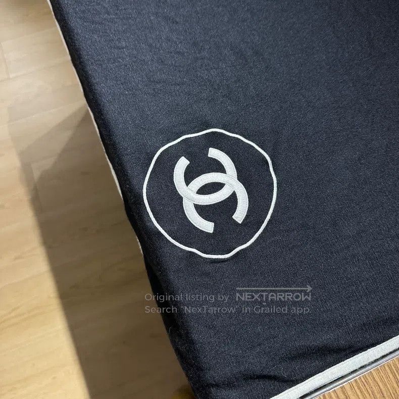 Chanel Chanel Logo silk cashmere scarf scarf Size ONE SIZE - 5 Thumbnail