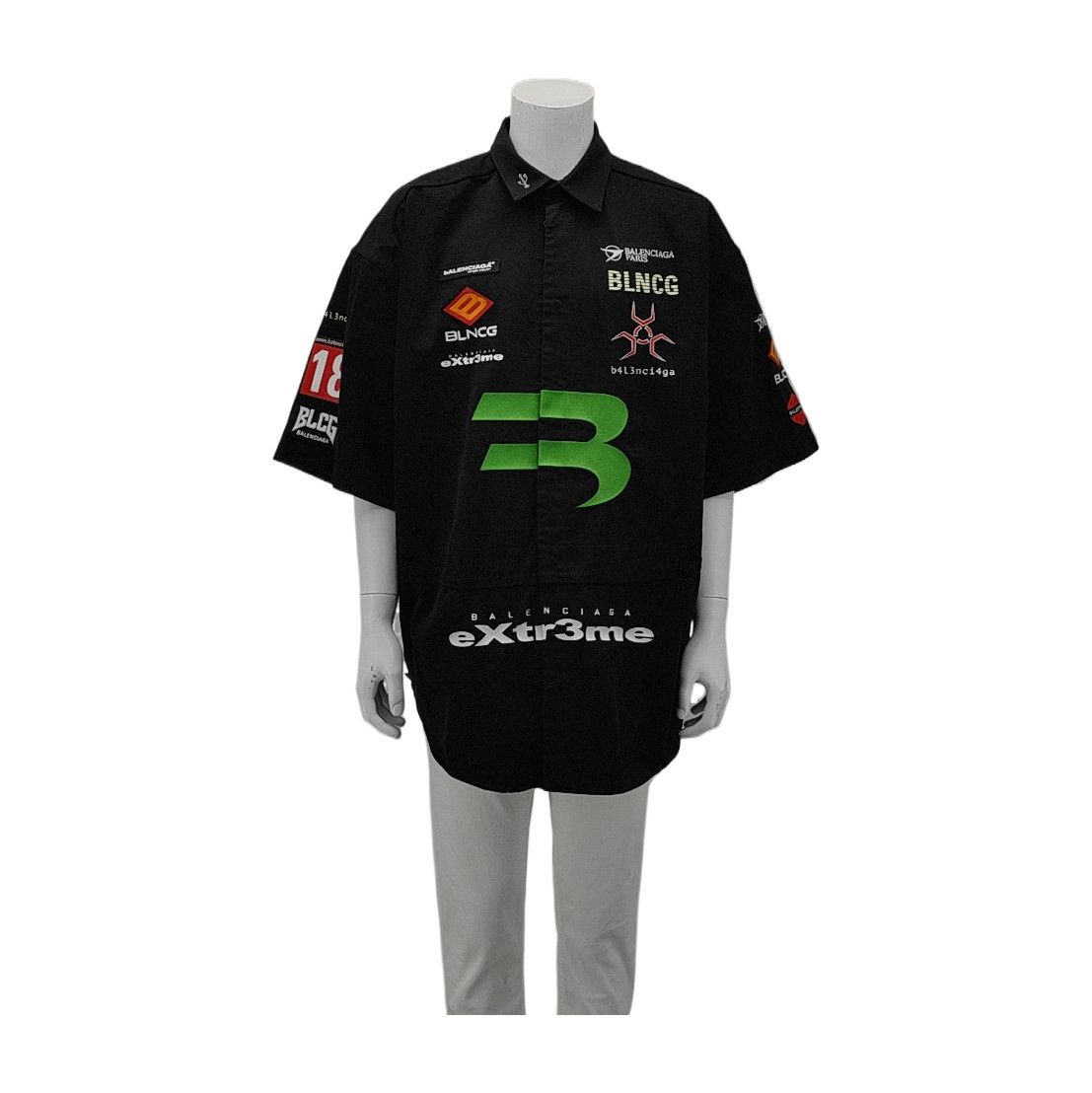 Balenciaga Balenciaga eXtr3me Short Sleeve Shirt Size L Size US L / EU 52-54 / 3 - 1 Thumbnail