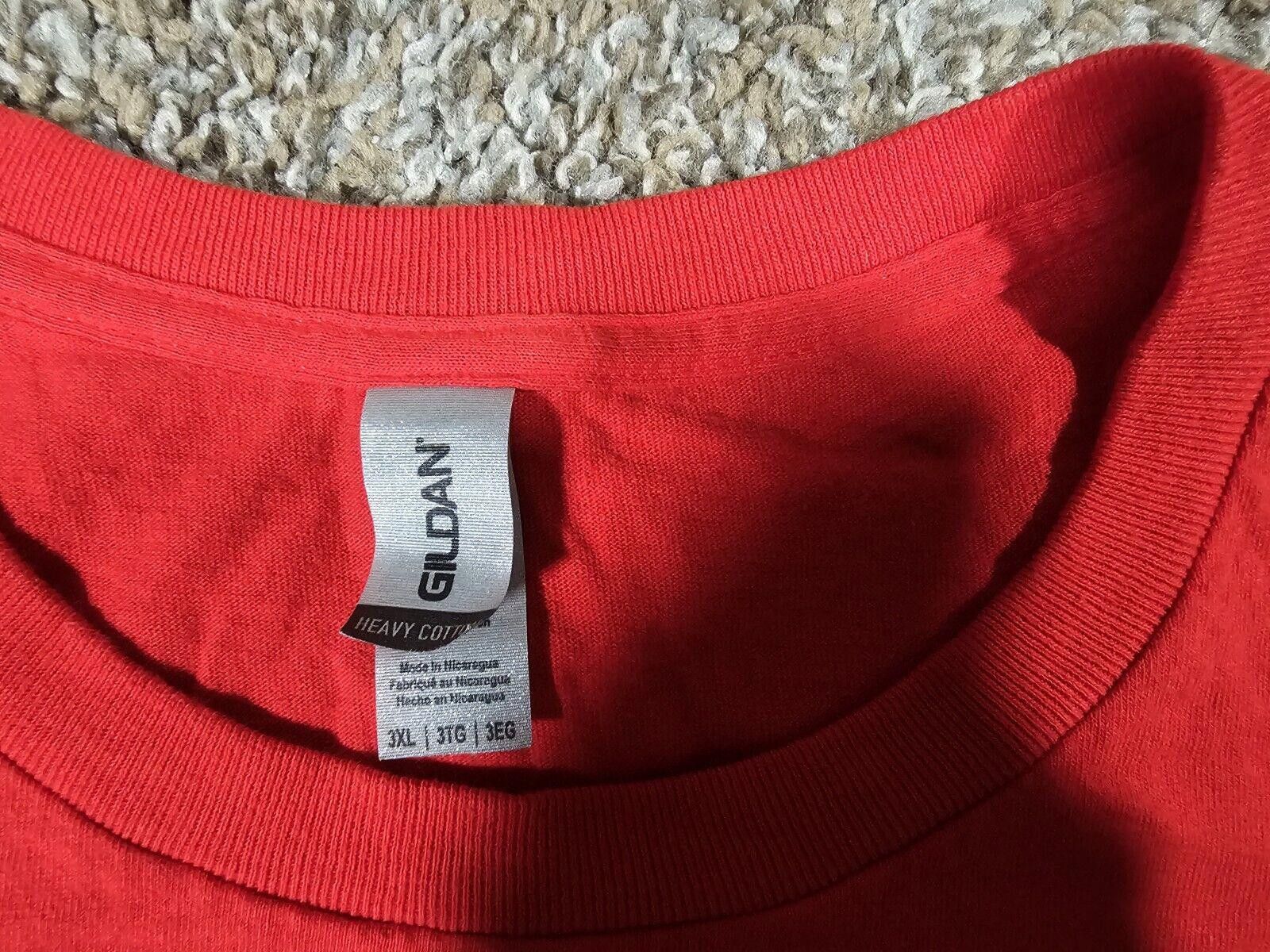 Gildan 3XL Gildan Heavy Cotton leaf leaves red shirt Size US XXL / EU 58 / 5 - 2 Thumbnail