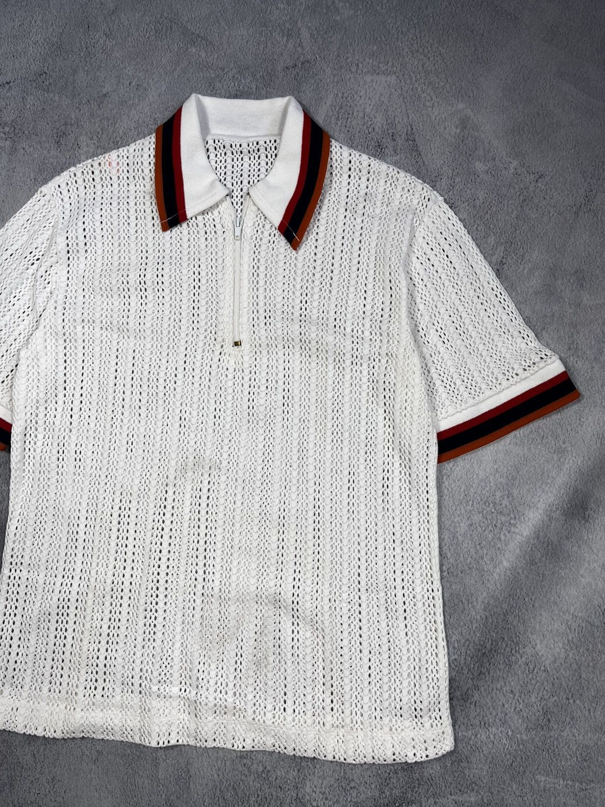 Vintage Vintage 90s Mesh golf tee polo old money style size M Size US M / EU 48-50 / 2 - 3 Thumbnail