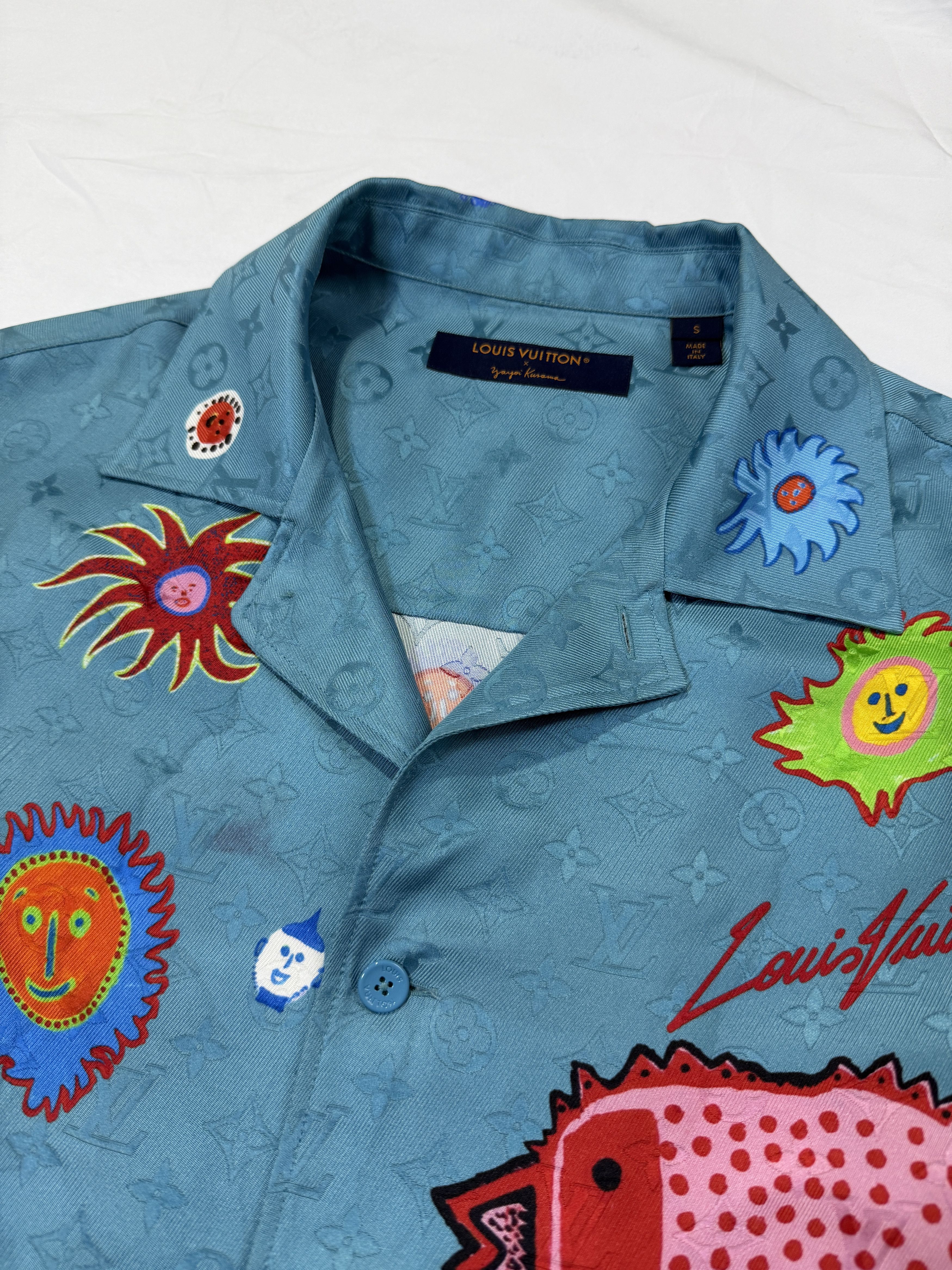 Louis Vuitton Louis Vuitton Yayoi Kusama Faces Monogram Silk Shirt Size US L / EU 52-54 / 3 - 3 Thumbnail