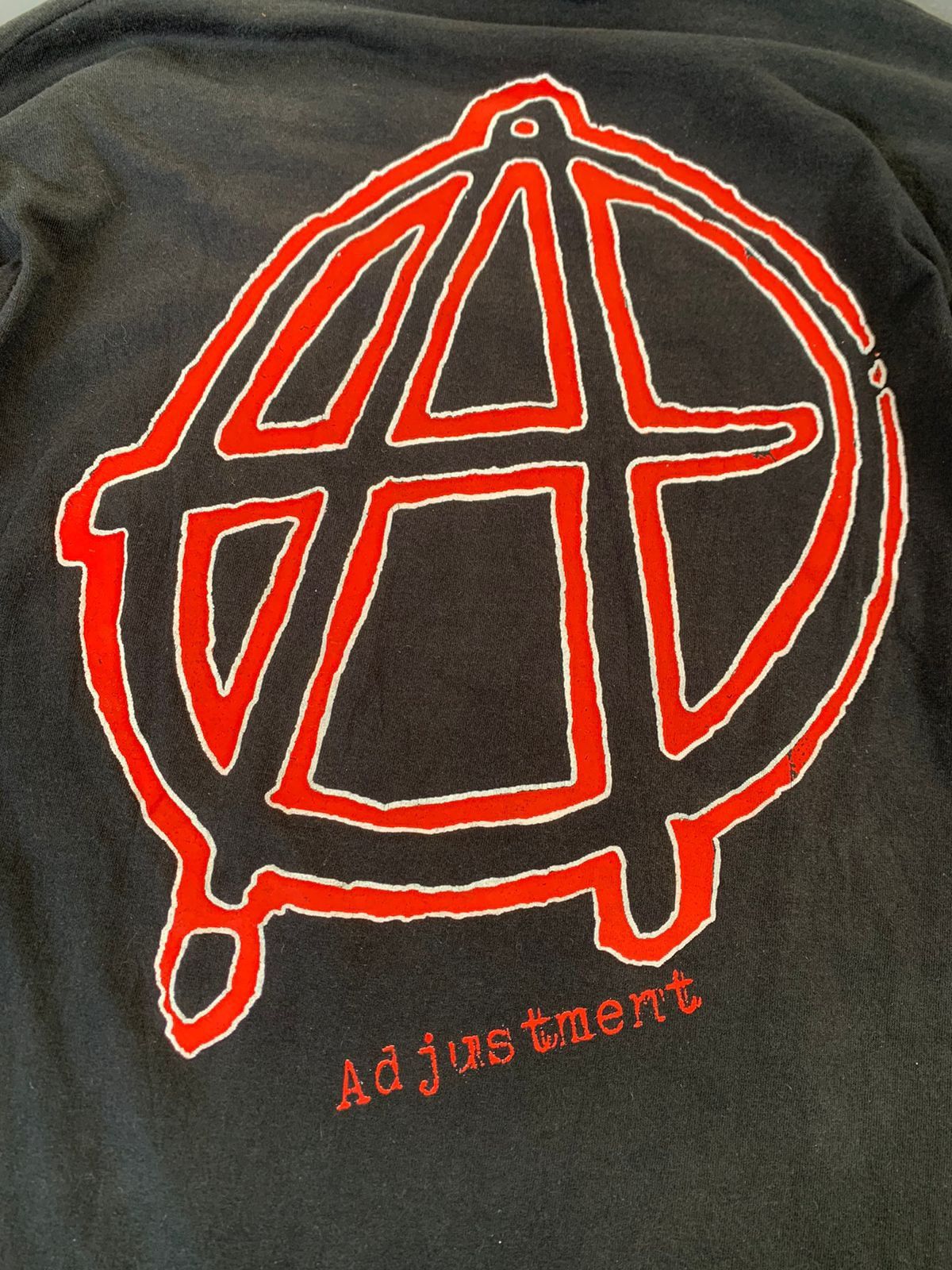 トップス anarchic adjustment1990s Vintage 90s Anarchic Adjustment Logo T-shirt