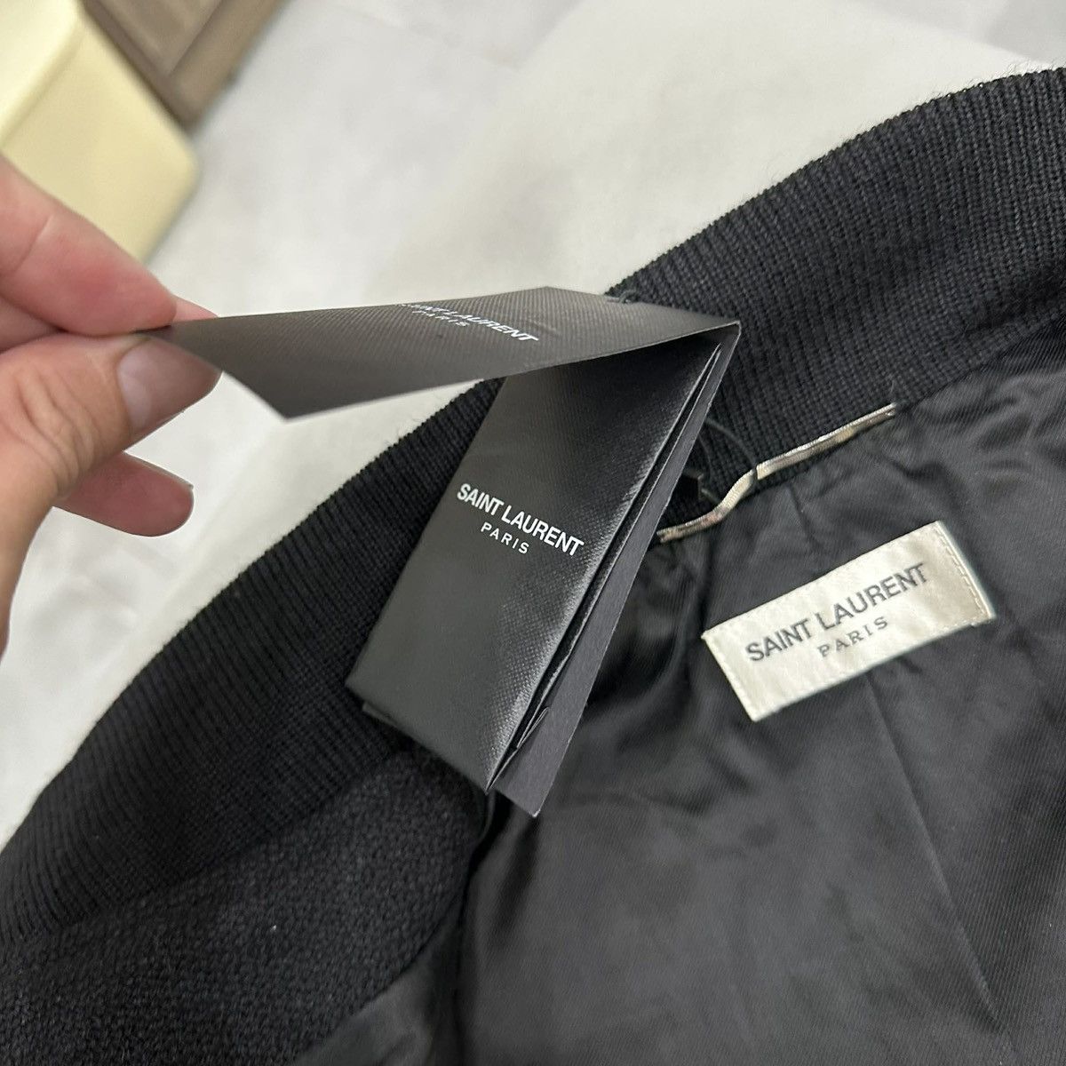 Saint Laurent Paris HEDI SLIMANE X SAINT LAURENT SS18 BLACK TEDDY JACKET IT48 Size US M / EU 48-50 / 2 - 7 Thumbnail