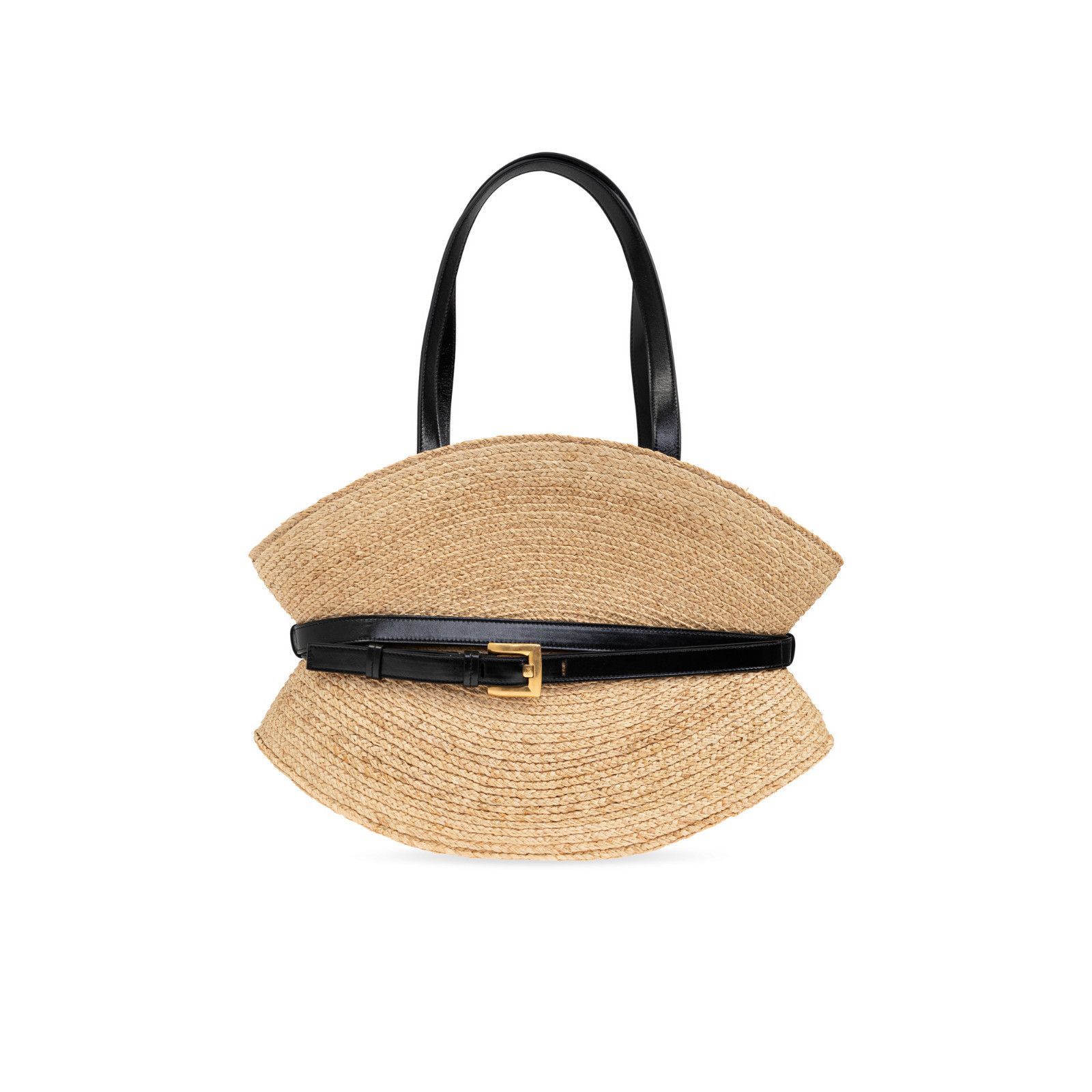 Balmain BALMAIN Shuffle Medium Beige Raffia Shoulder Bag New & Authe Size ONE SIZE - 1 Thumbnail