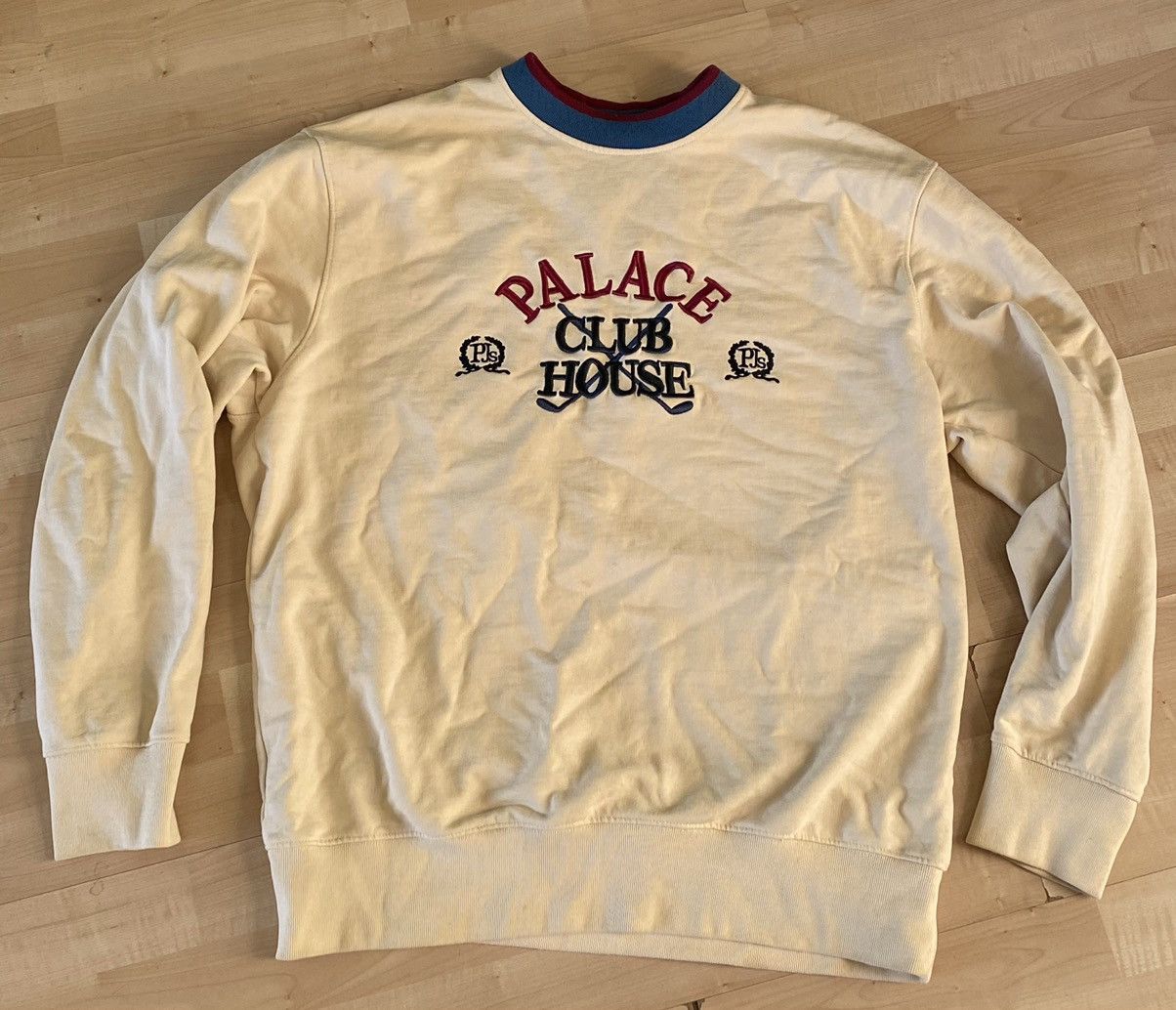 image of Palace Clubhouse Sweater in Cream, Men's (Size XL)