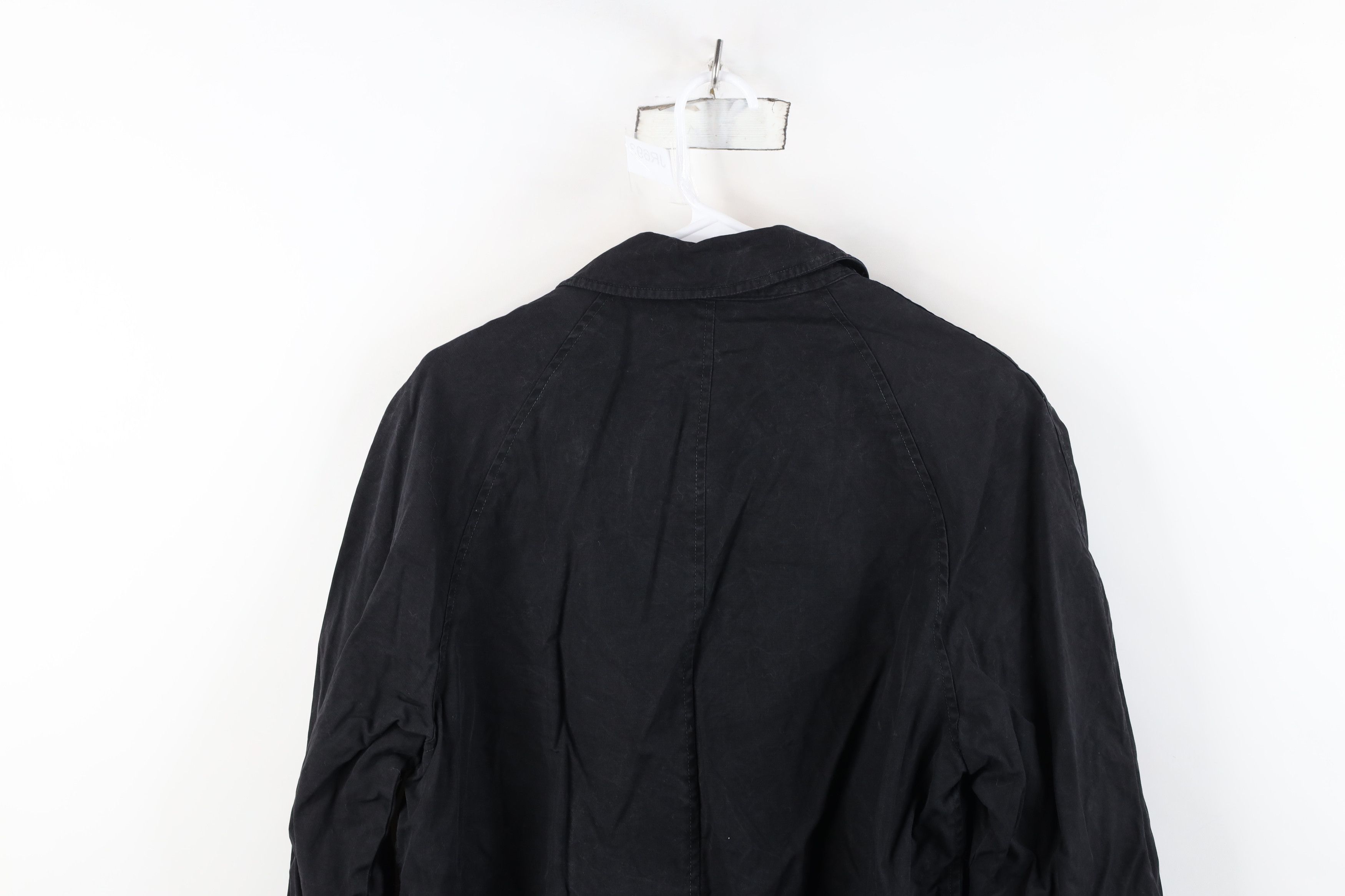 Vintage Vintage 60s Streetwear Trench Coat Rain Jacket Black Size US L / EU 52-54 / 3 - 14 Thumbnail