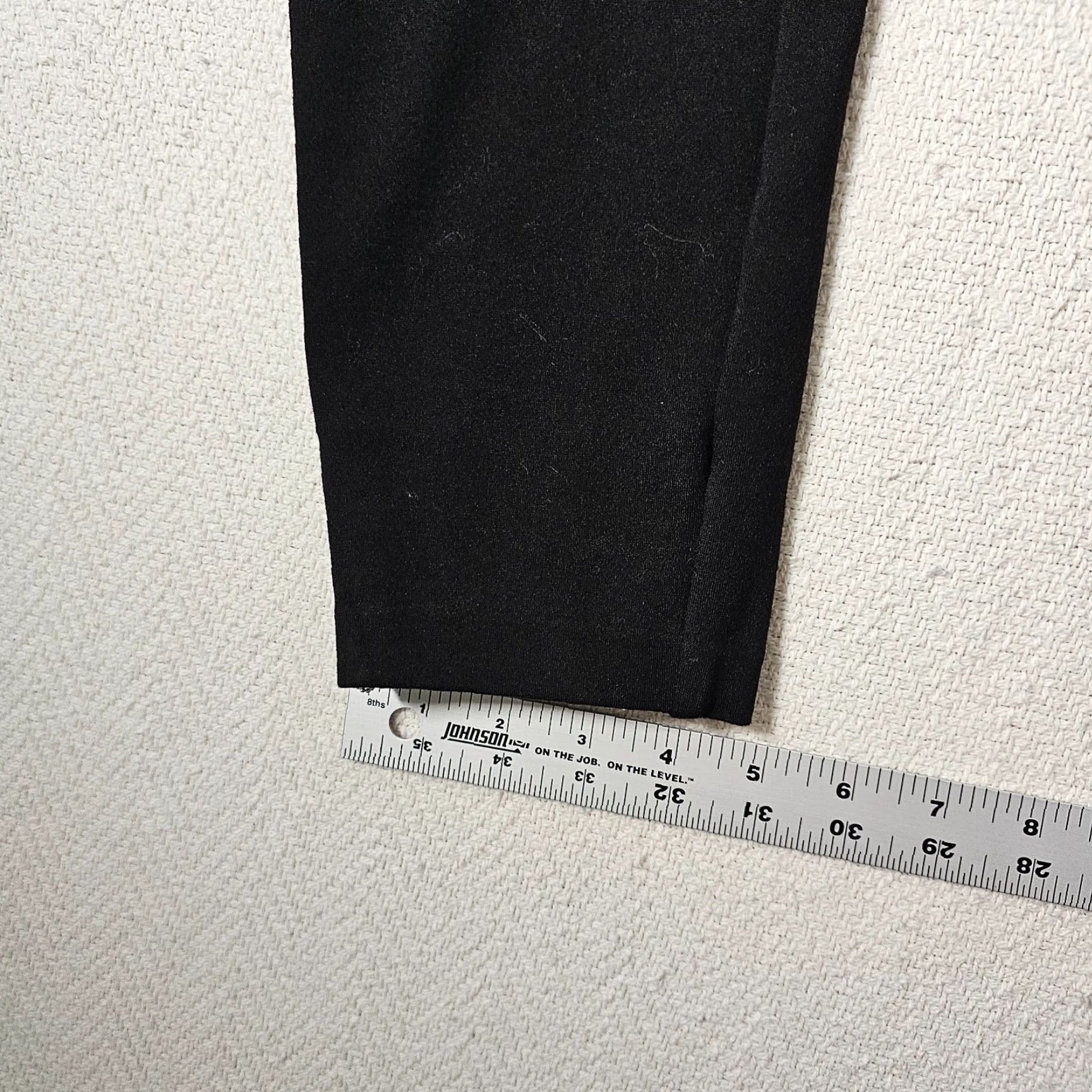 Zara Zara Trafaluc Collection Pants Women XL Black Cropped Stretch Pull On Polyester Ponte Rhinestone 90s Womens Size 40" / US 18 - 7 Thumbnail