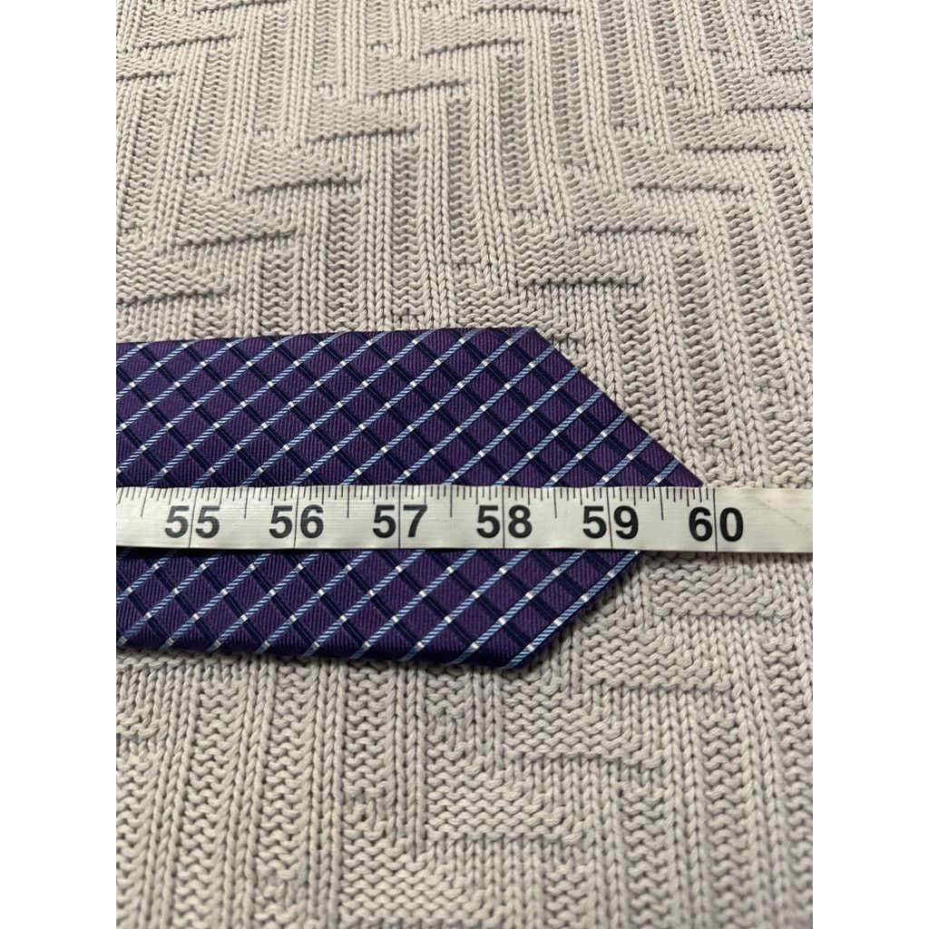 Nautica Nautica purple plaid silk tie Size ONE SIZE - 4 Thumbnail