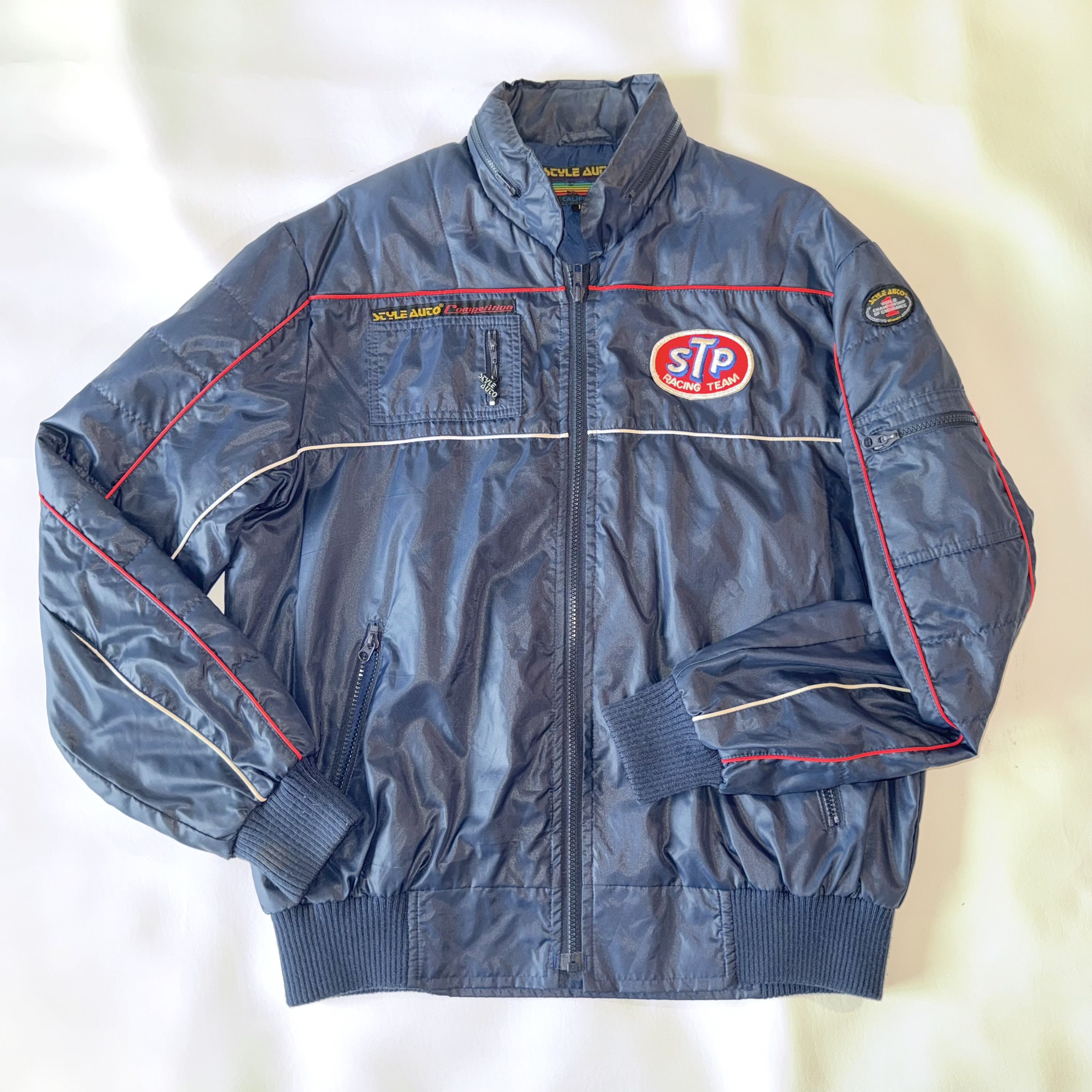 Vintage VTG Style Auto Competition STP Racing Jacket Patch Logo 80s Size US L / EU 52-54 / 3 - 1 Thumbnail