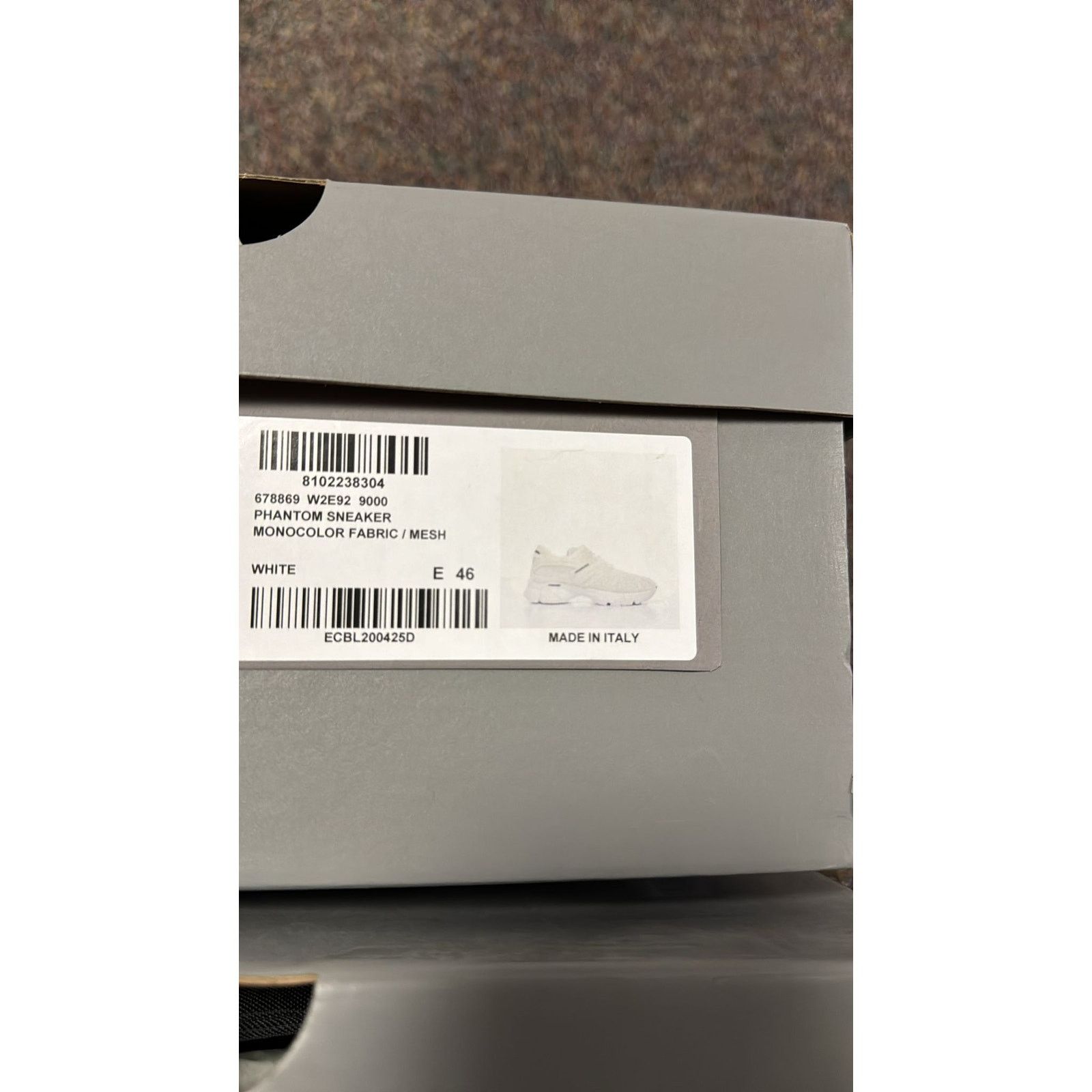Balenciaga o1rshd1 Q:2 / Monocolor Fabric / Mesh Phantom Sneakers White Size US 13 / EU 46 - 10 Thumbnail