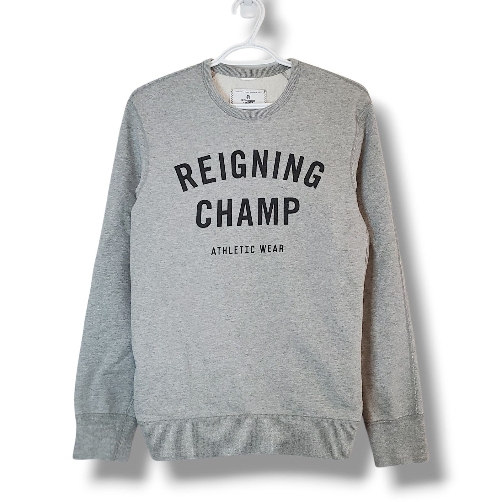 Reigning Champ Reigning Champ Spell Out Crewneck Gray Size S Size US S / EU 44-46 / 1 - 1 Thumbnail