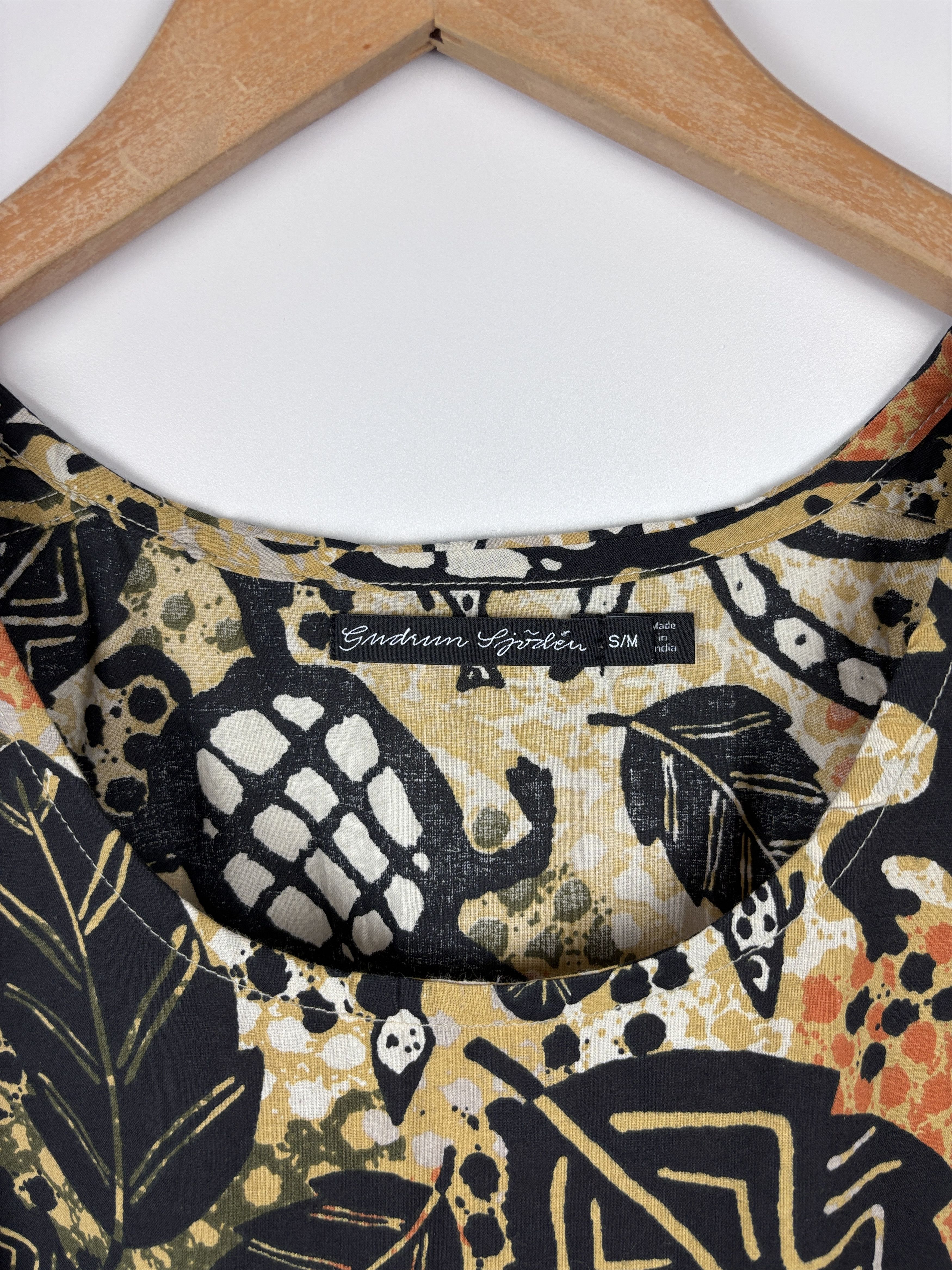 Gudrun Sjoden Gudrun Sjoden Turtle Floral Pattern Organic Cotton Dress S/M Size M / US 6-8 / IT 42-44 - 6 Thumbnail