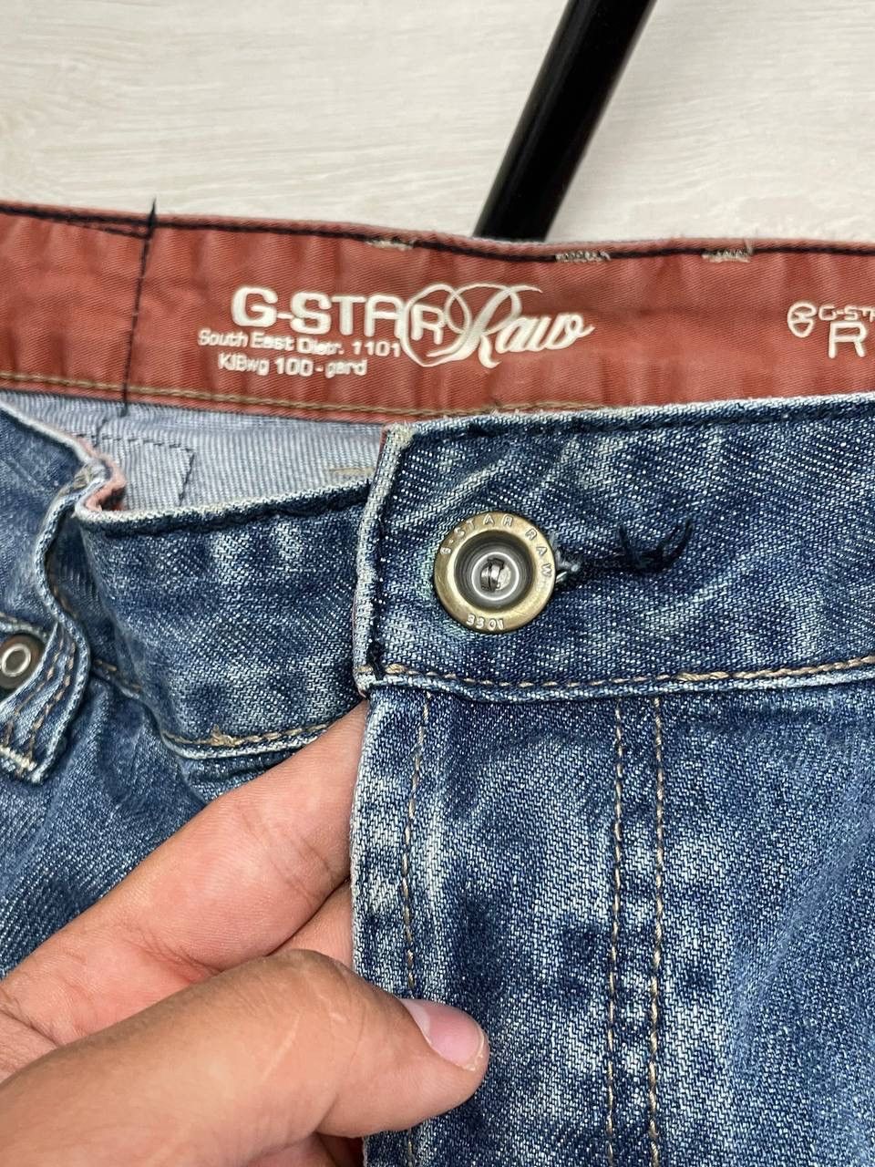 G-Star × Vintage G-Star Raw Vintage Jeans Big CENTER Logo 96 Y2k Size US 36 / EU 52 - 9 Thumbnail