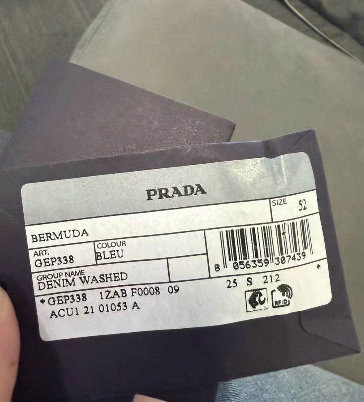 Prada Prada Triangle Logo Blue Jeans Size 52 Size US 36 / EU 52 - 5 Thumbnail
