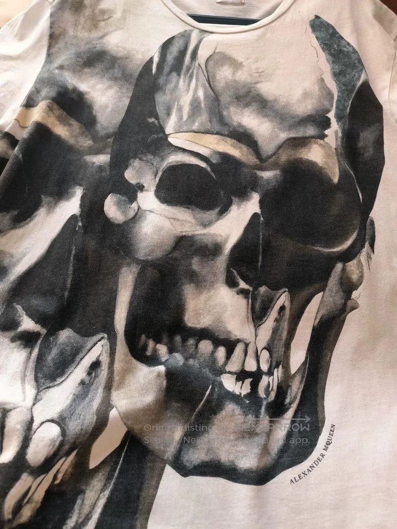 Alexander McQueen Alexander McQueen Skull Print Short Sleeve T. Size US XL / EU 56 / 4 - 4 Thumbnail