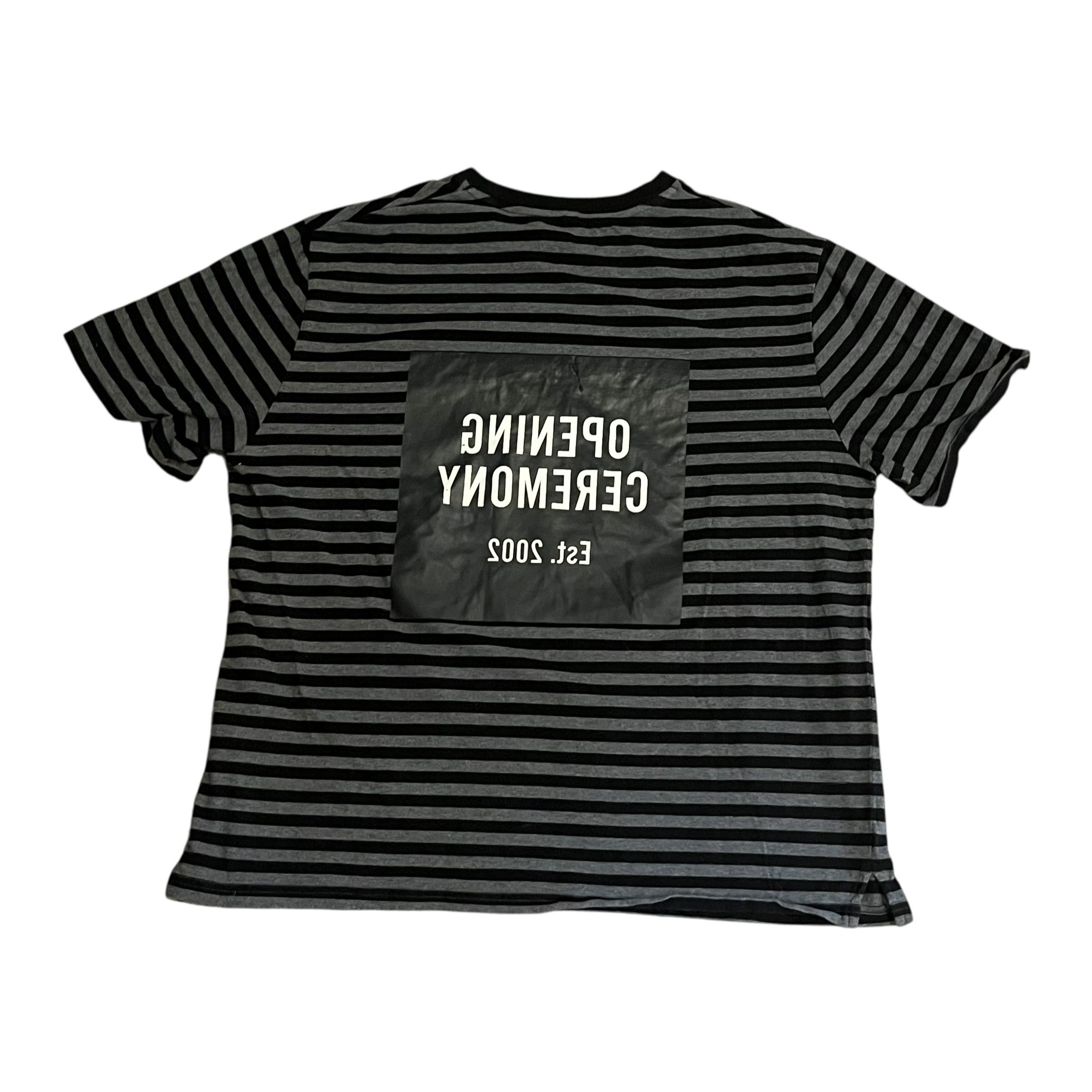 Opening Ceremony VINTAGE Opening Ceremony Striped Boxy T Shirt Size US XL / EU 56 / 4 - 5 Thumbnail