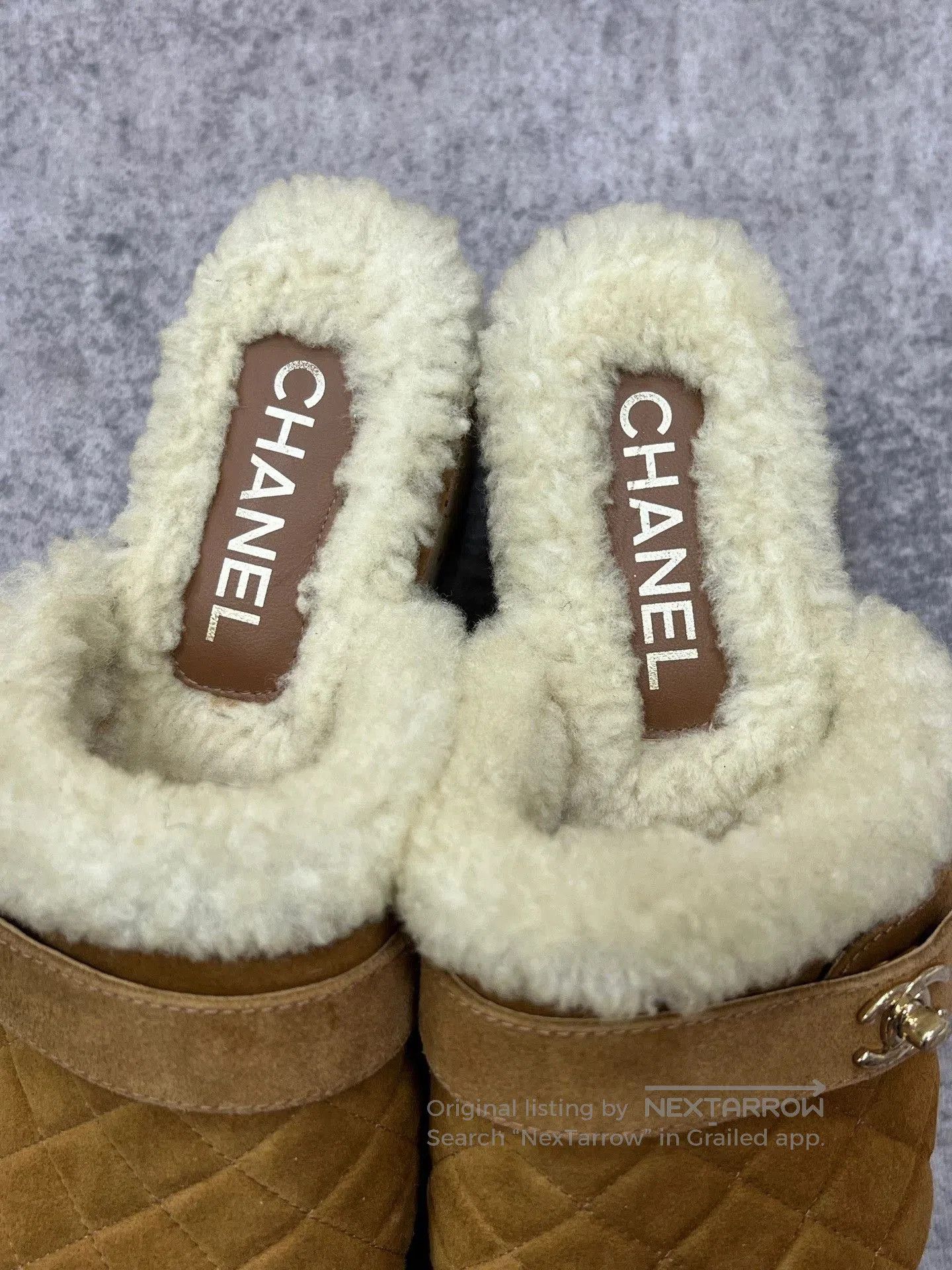 Chanel Chanel Brown Quilted Teddy Thick Sole Slippers. Size US 6 / IT 36 - 4 Thumbnail