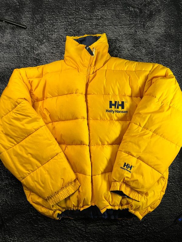 image of Helly Hansen Zn S800 S Reversible Down Puffer Jacket,sz XL in Blue Yellow, Men's