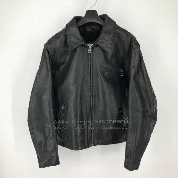 Schott Schott 643 Straight lapel leather jacket Size US XL / EU 56 / 4 - 1 Thumbnail