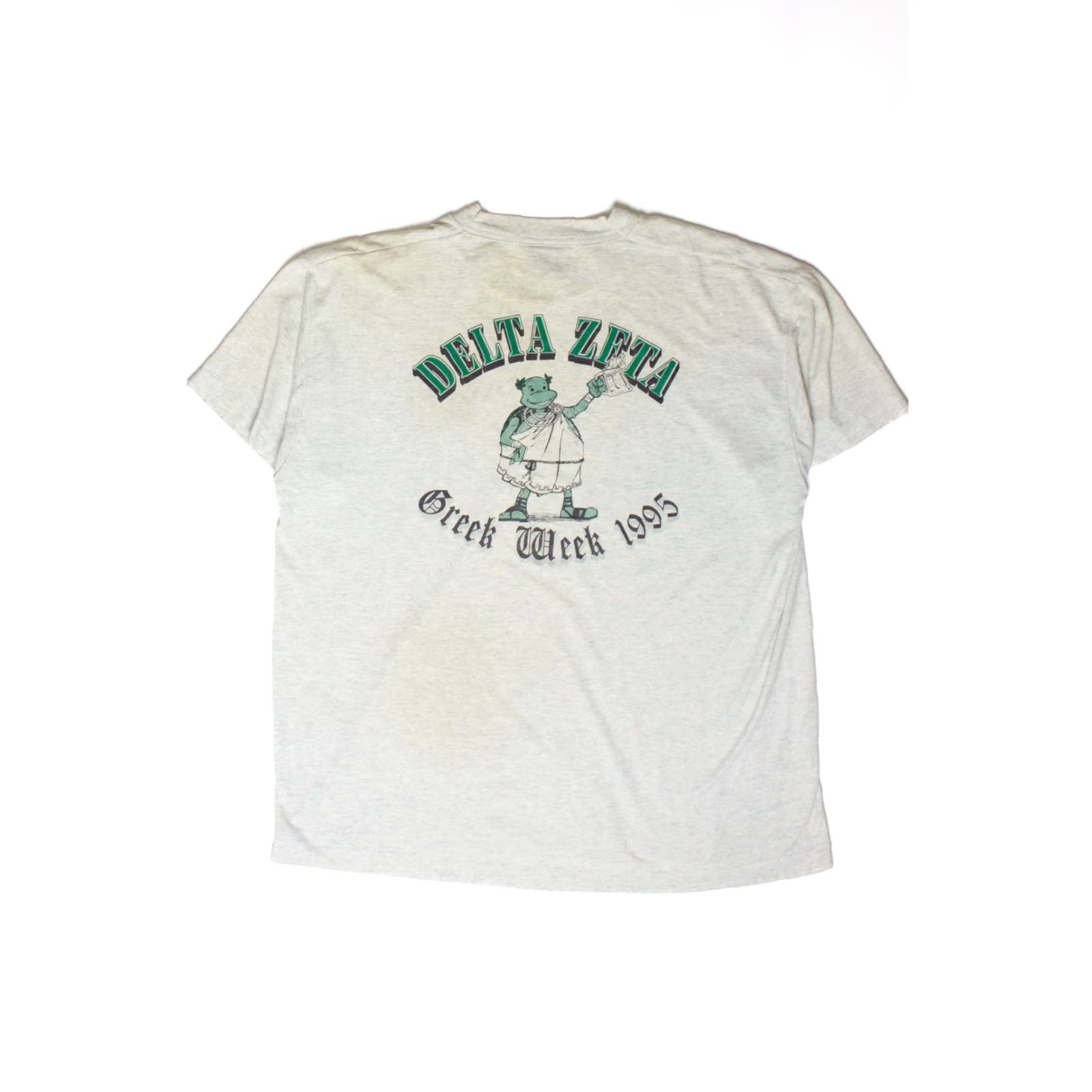 Fruit Of The Loom VINTAGE Delta Zeta Greek Week T-Shirt 1995 Unisex Adults XS-XL Grey Size US XL / EU 56 / 4 - 2 Thumbnail