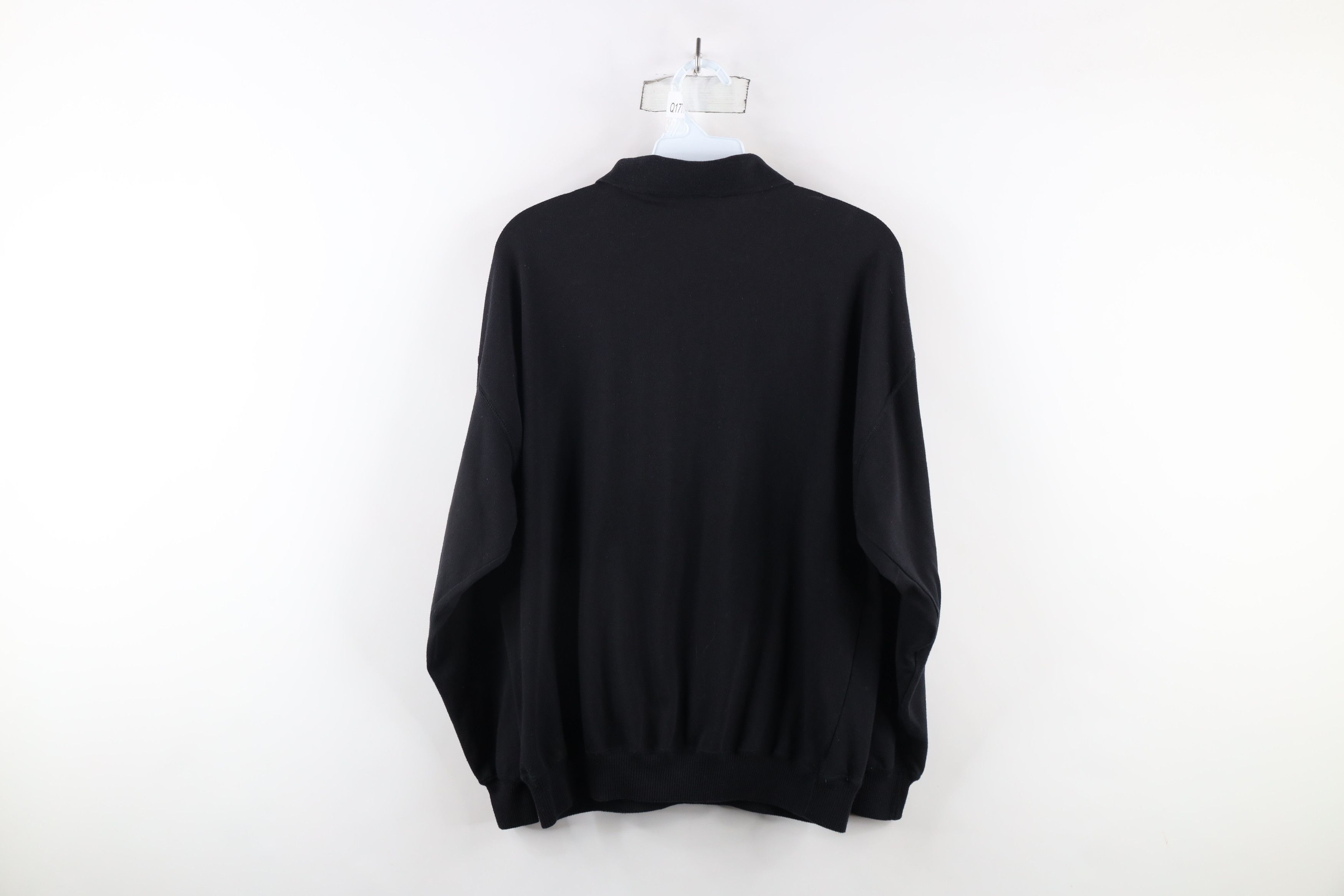 Vintage Vintage 90s Streetwear Nature Leaf Collared Sweatshirt Black Size M / US 6-8 / IT 42-44 - 7 Thumbnail