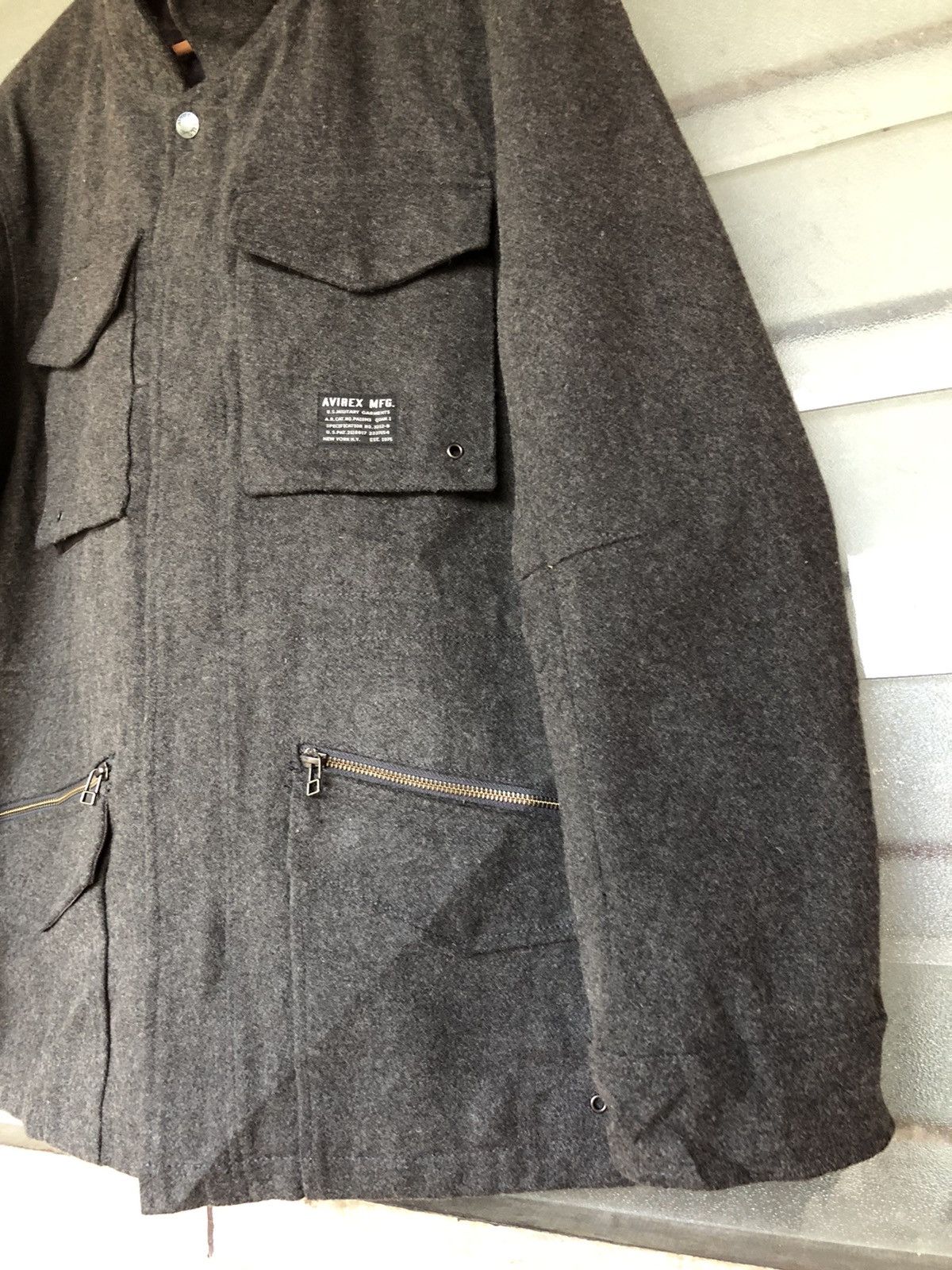 Avirex Vintage Avirex MFG Wool US Military Garments Jacket Size US XL / EU 56 / 4 - 3 Thumbnail