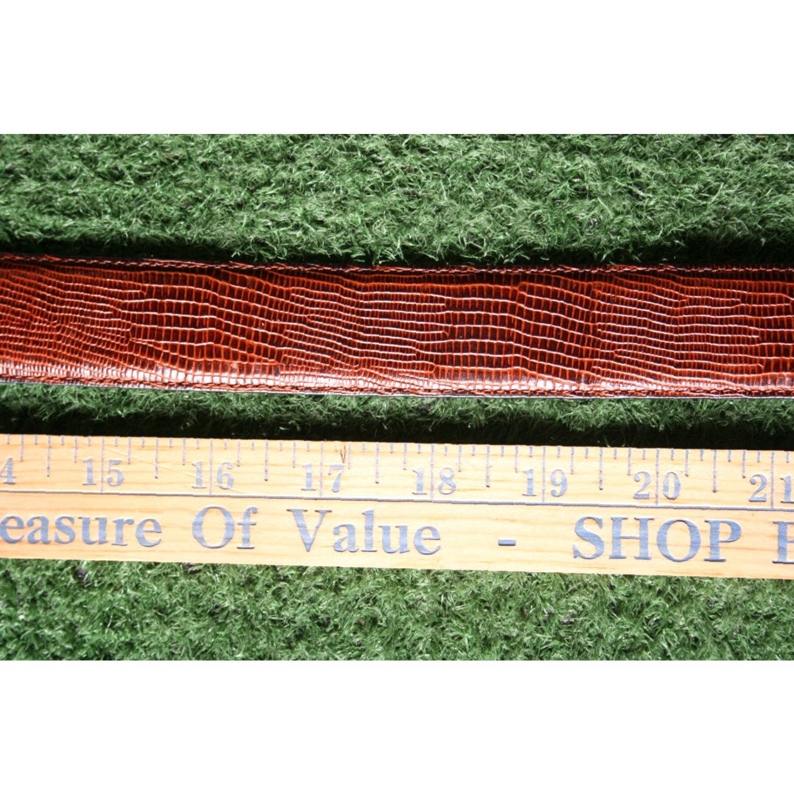 Florsheim Florsheim Belt Leather Brown Lizard Embossed Western Mens Sz. 34 Size 34 - 3 Thumbnail