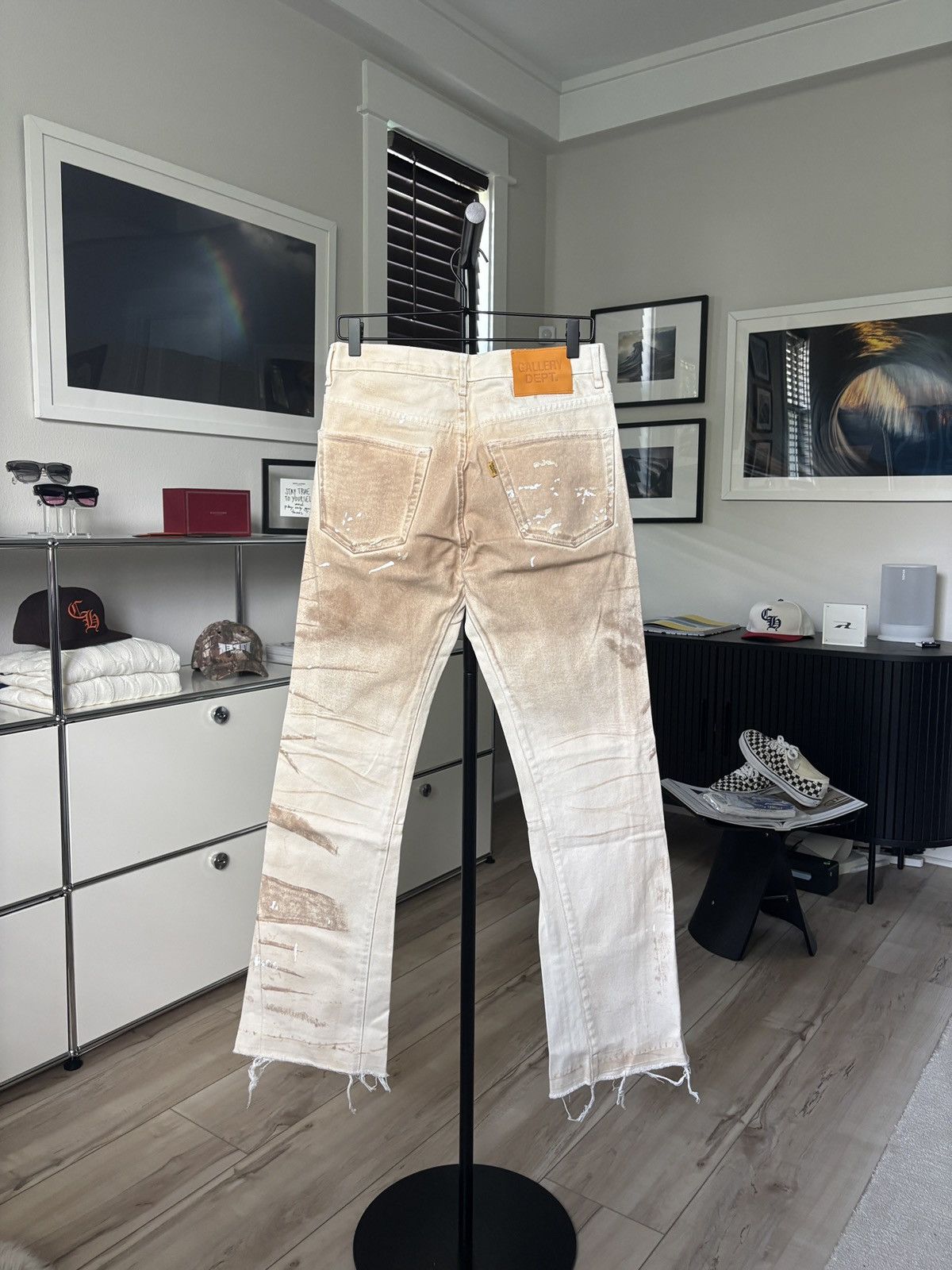 GALLERY DEPT | DISTRESSED BRISKO PAINTER FLARE JEANS